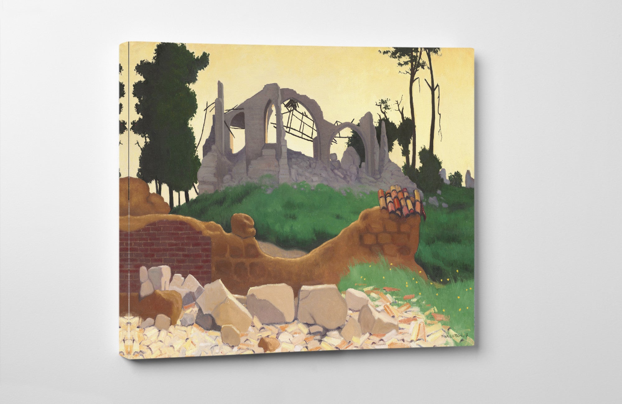 The Church of Souain, Félix Vallotton