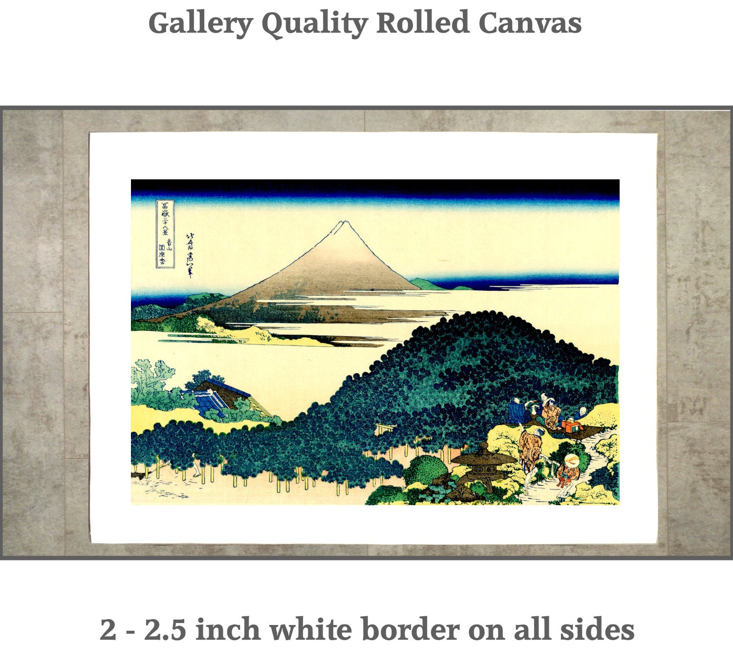 36 Views of Mount Fuji, Cushion Pine at Aoyama, Katsushika Hokusai, Japanese Print
