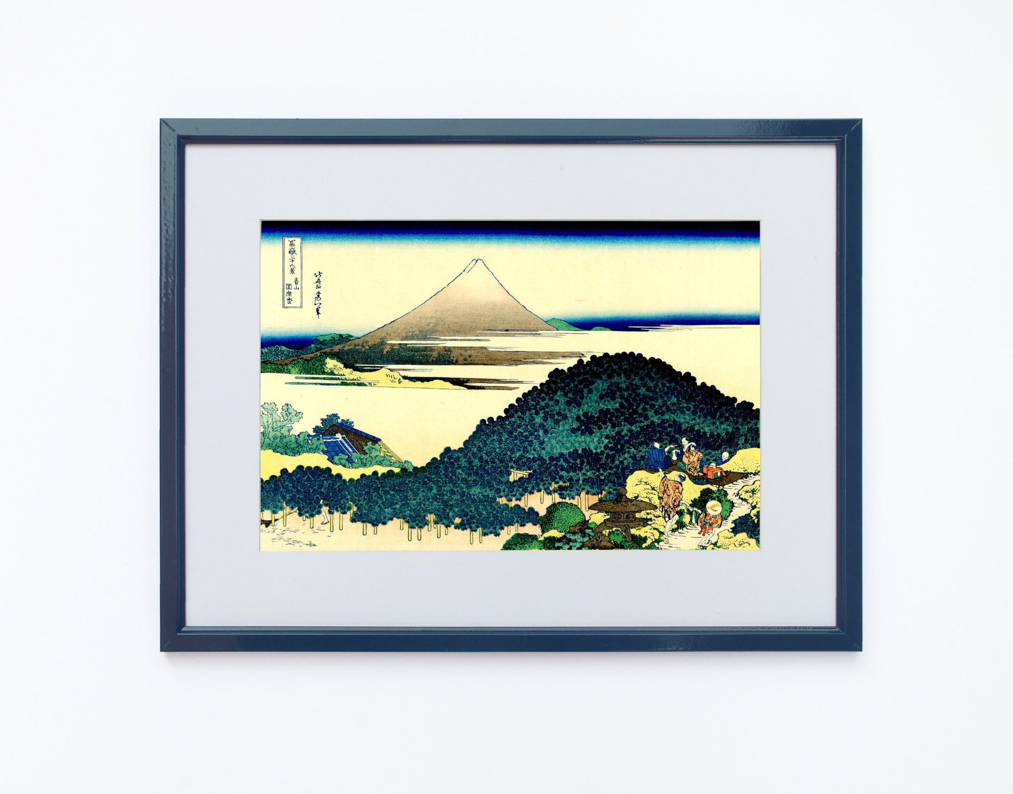 36 Views of Mount Fuji, Cushion Pine at Aoyama, Katsushika Hokusai, Japanese Print