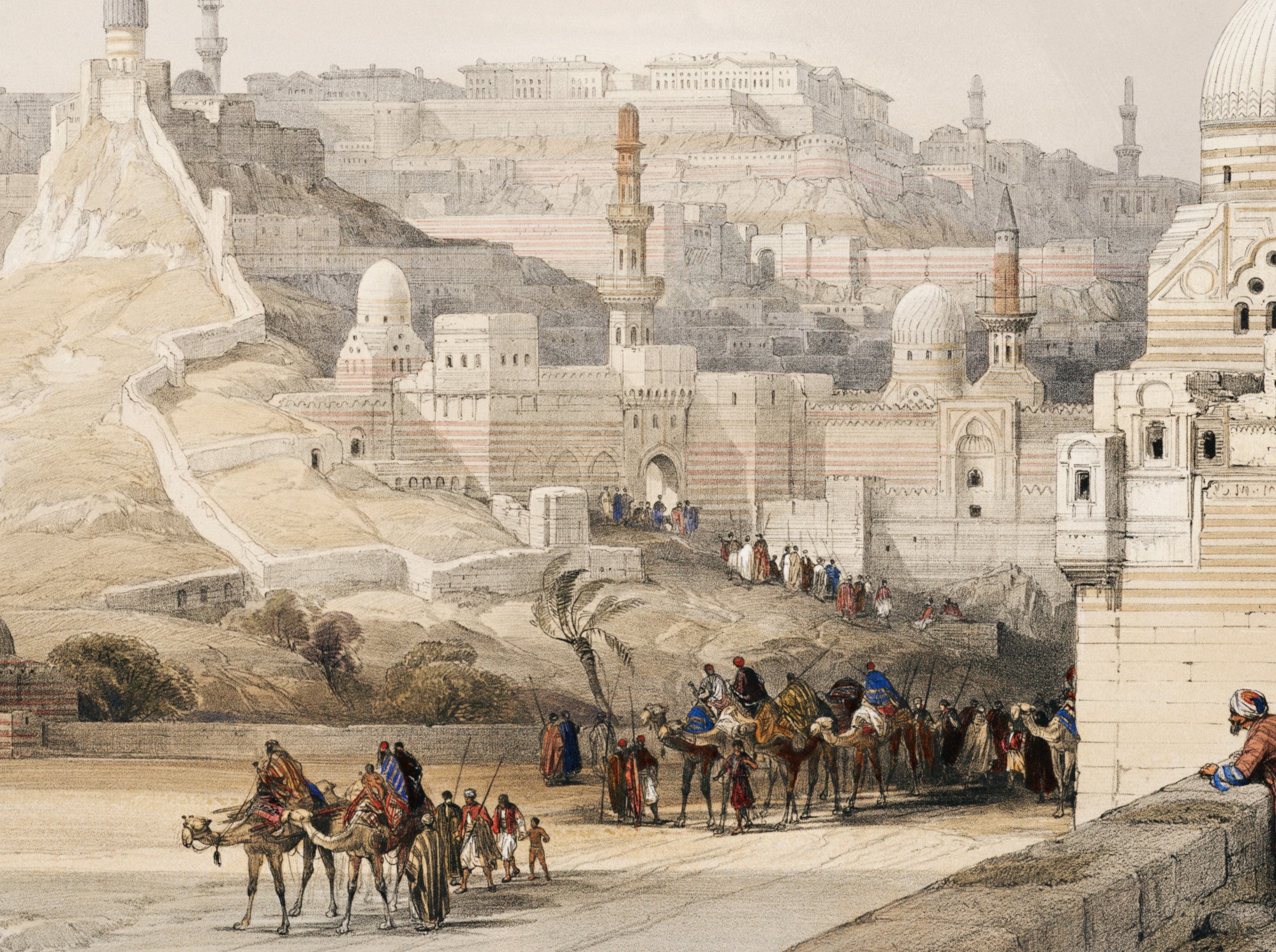The Citadel of Cairo residence of Mehemet Ali, David Roberts Fine Art Print