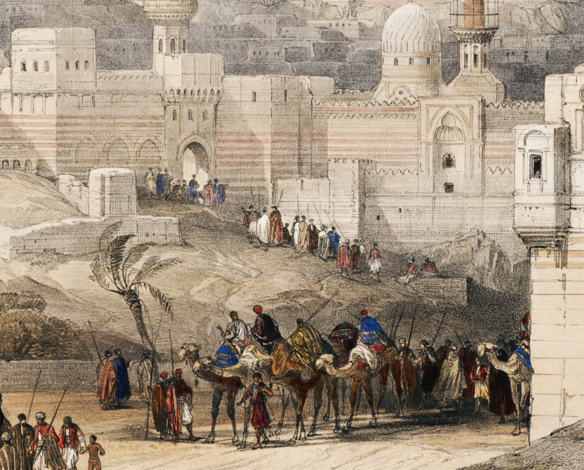 The Citadel of Cairo residence of Mehemet Ali, David Roberts Fine Art Print