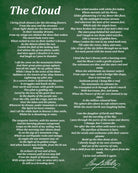 The Cloud, Poem by Percy Bysshe Shelley, Typography Print