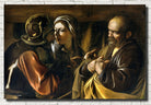 Caravaggio Baroque Fine Art Print, The Denial of Saint Peter
