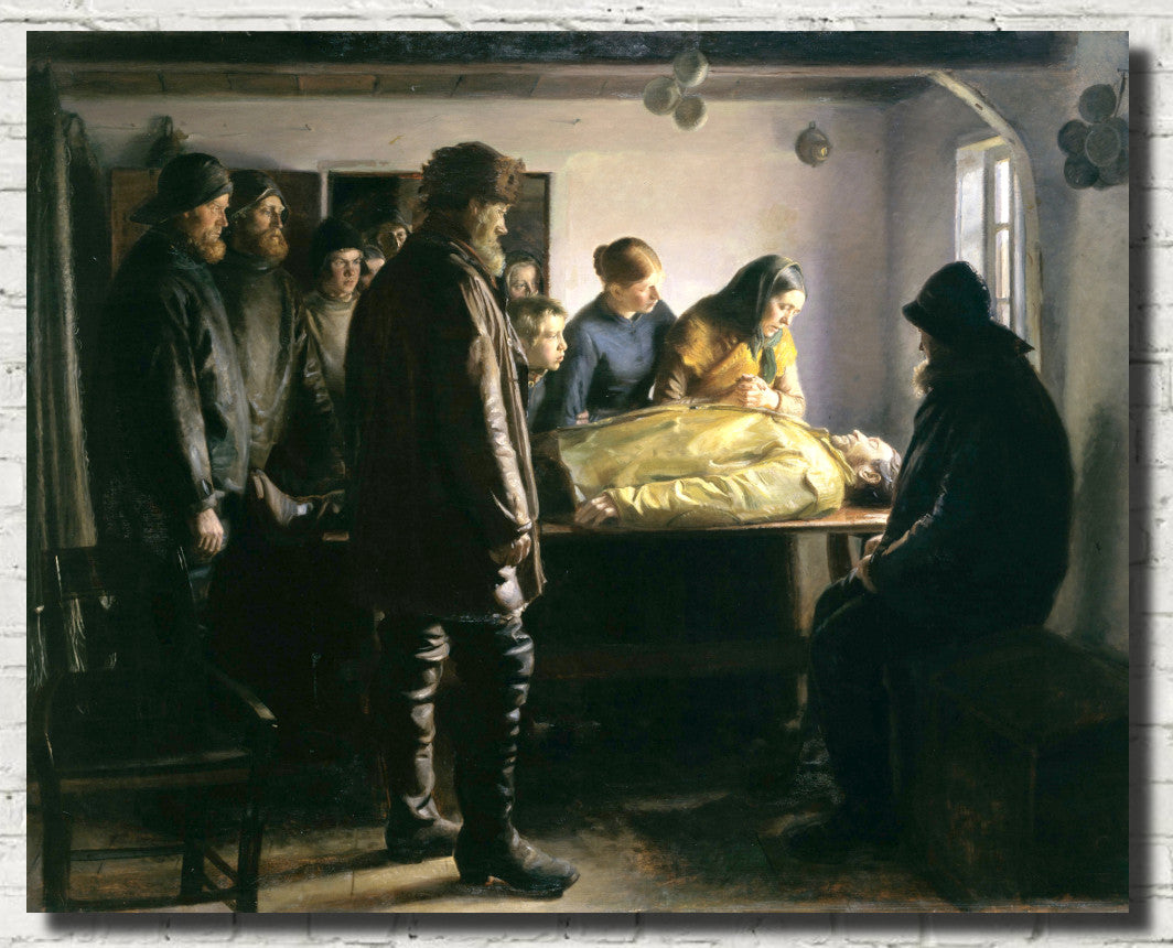 Michael Ancher Fine Art Print, The Drowned Fisherman