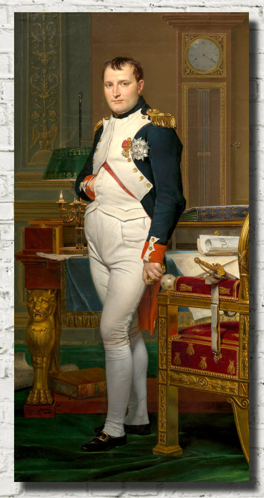 Jacques-Louis David Fine Art Print : The Emperor Napoleon in His Study at the Tuileries