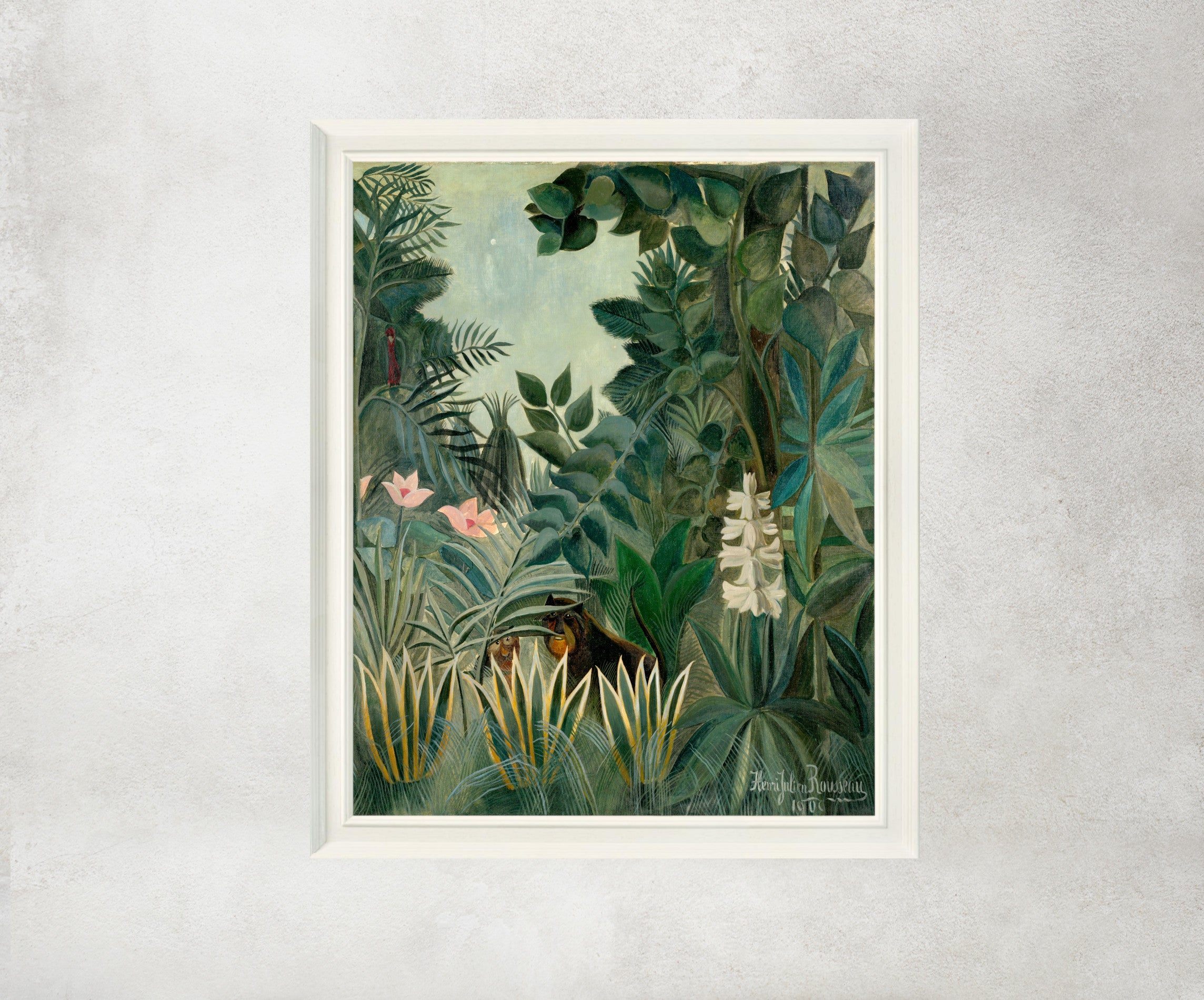 Henri Rousseau Framed Art Print, The Equatorial Jungle