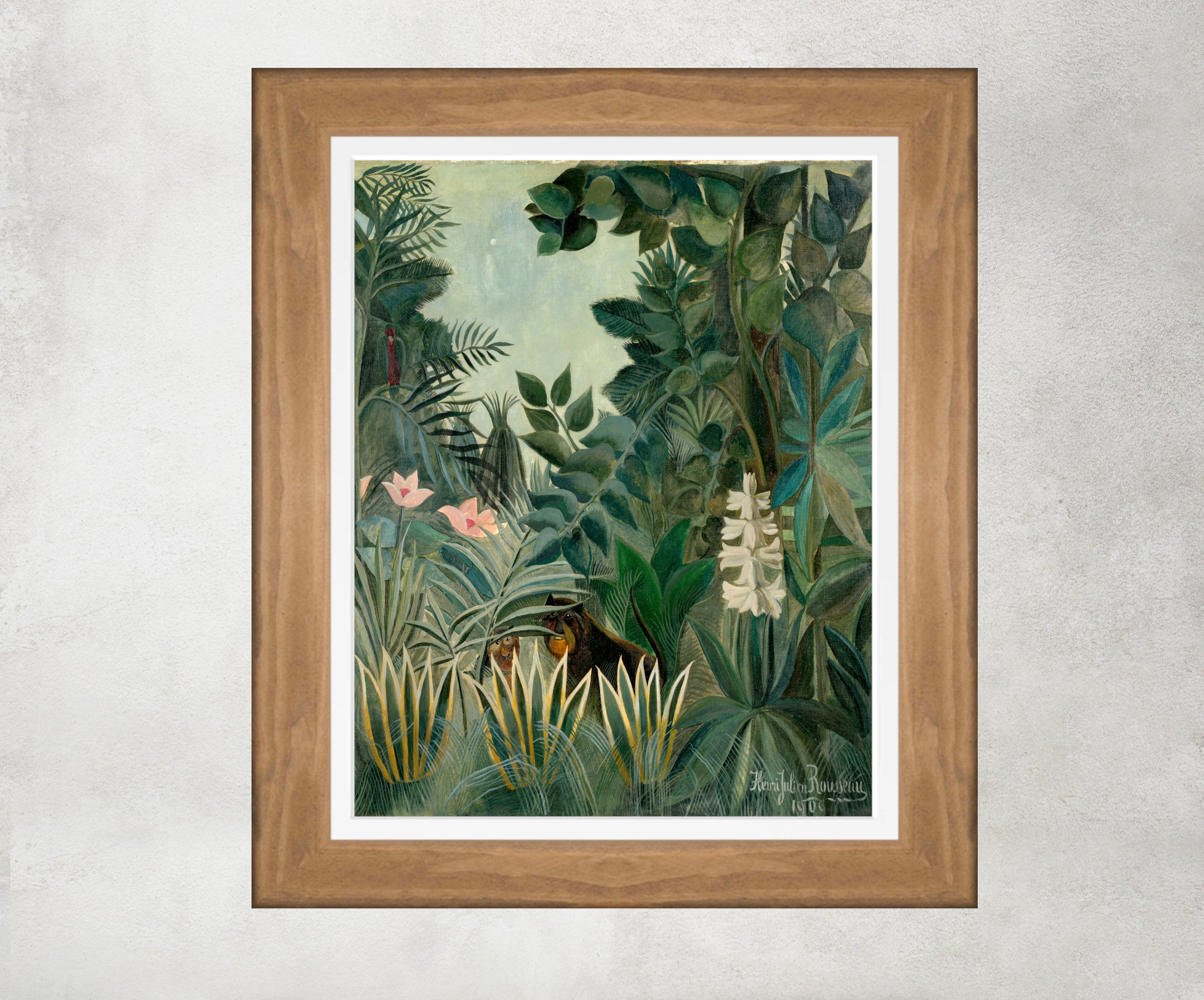 Henri Rousseau Framed Art Print, The Equatorial Jungle