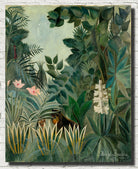 Henri Rousseau, Post- Impressionist Fine Art Print, The Equatorial Jungle