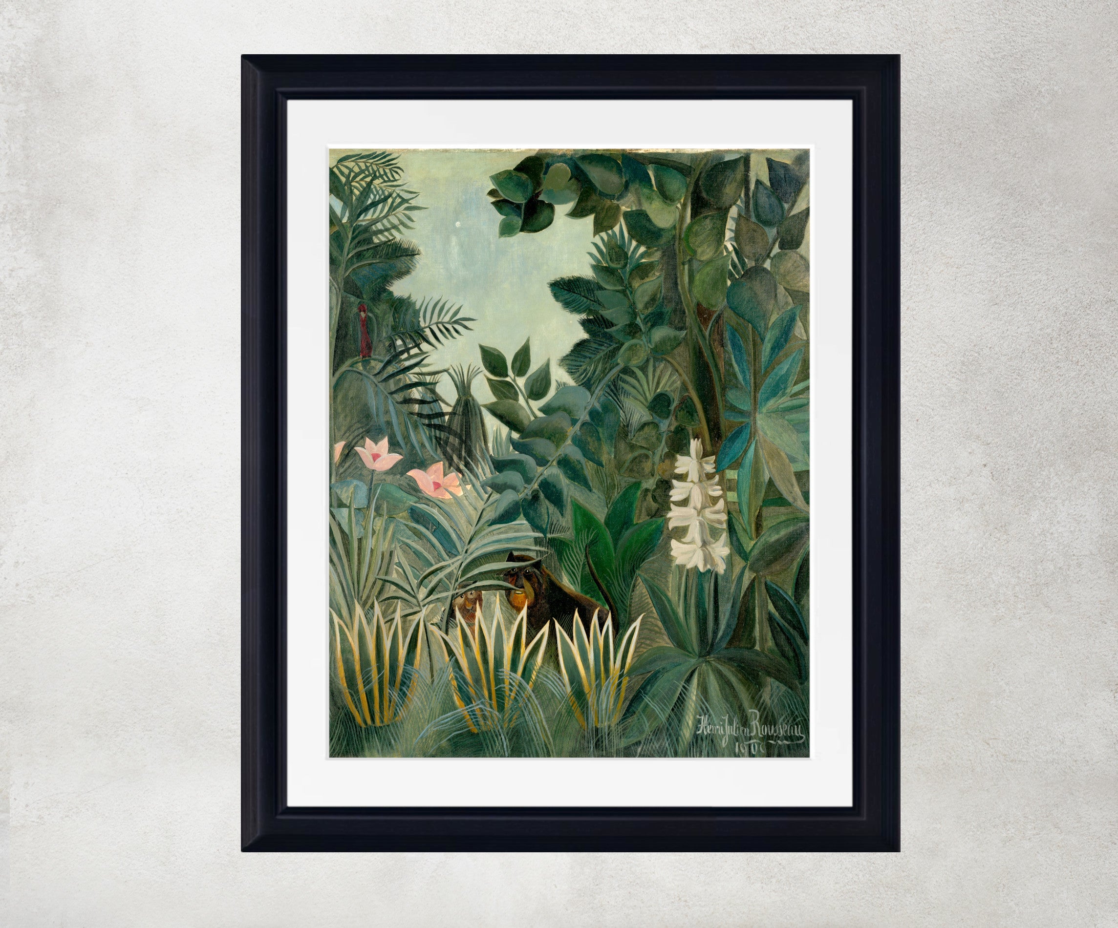 Henri Rousseau Framed Art Print, The Equatorial Jungle
