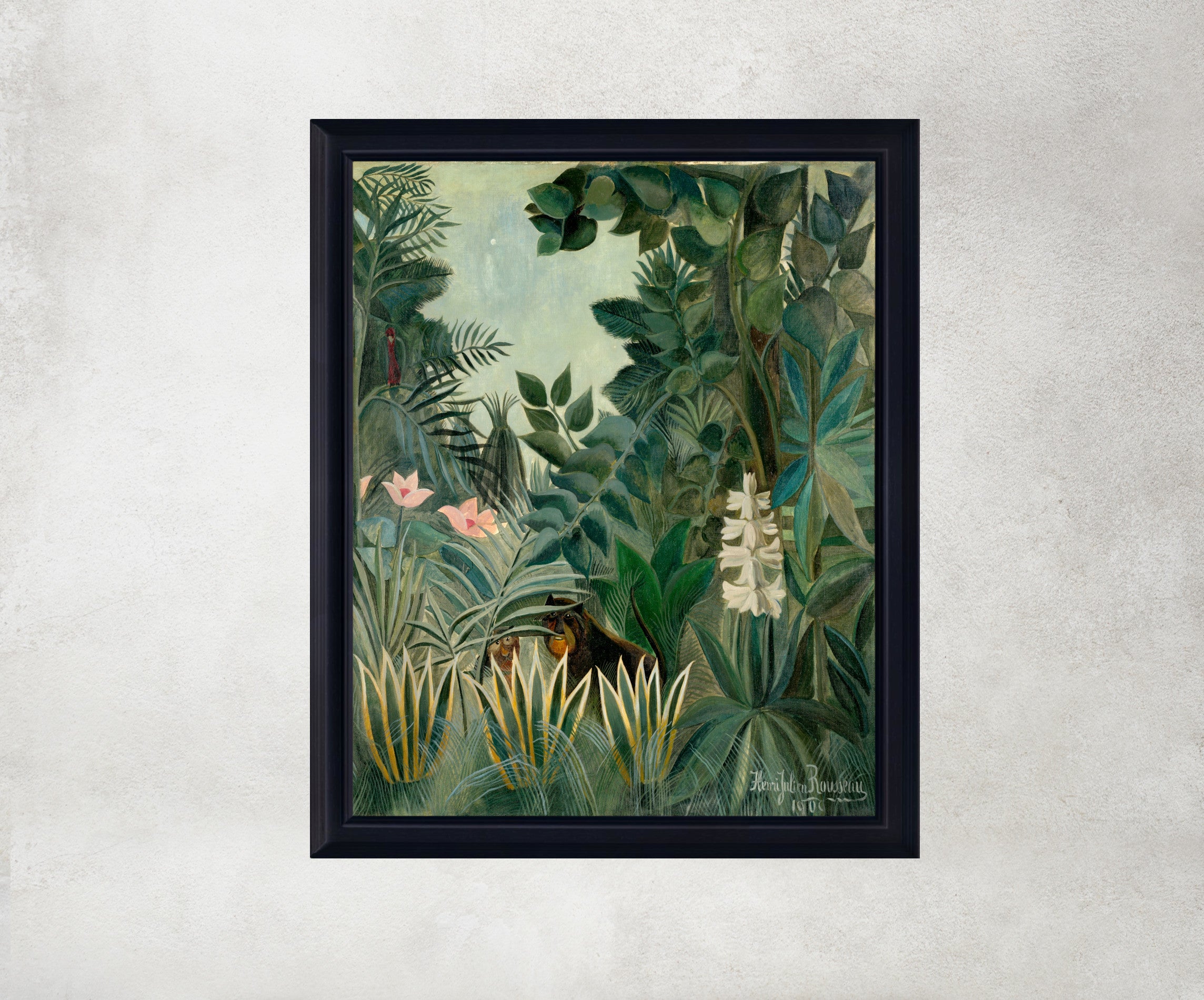 Henri Rousseau Framed Art Print, The Equatorial Jungle