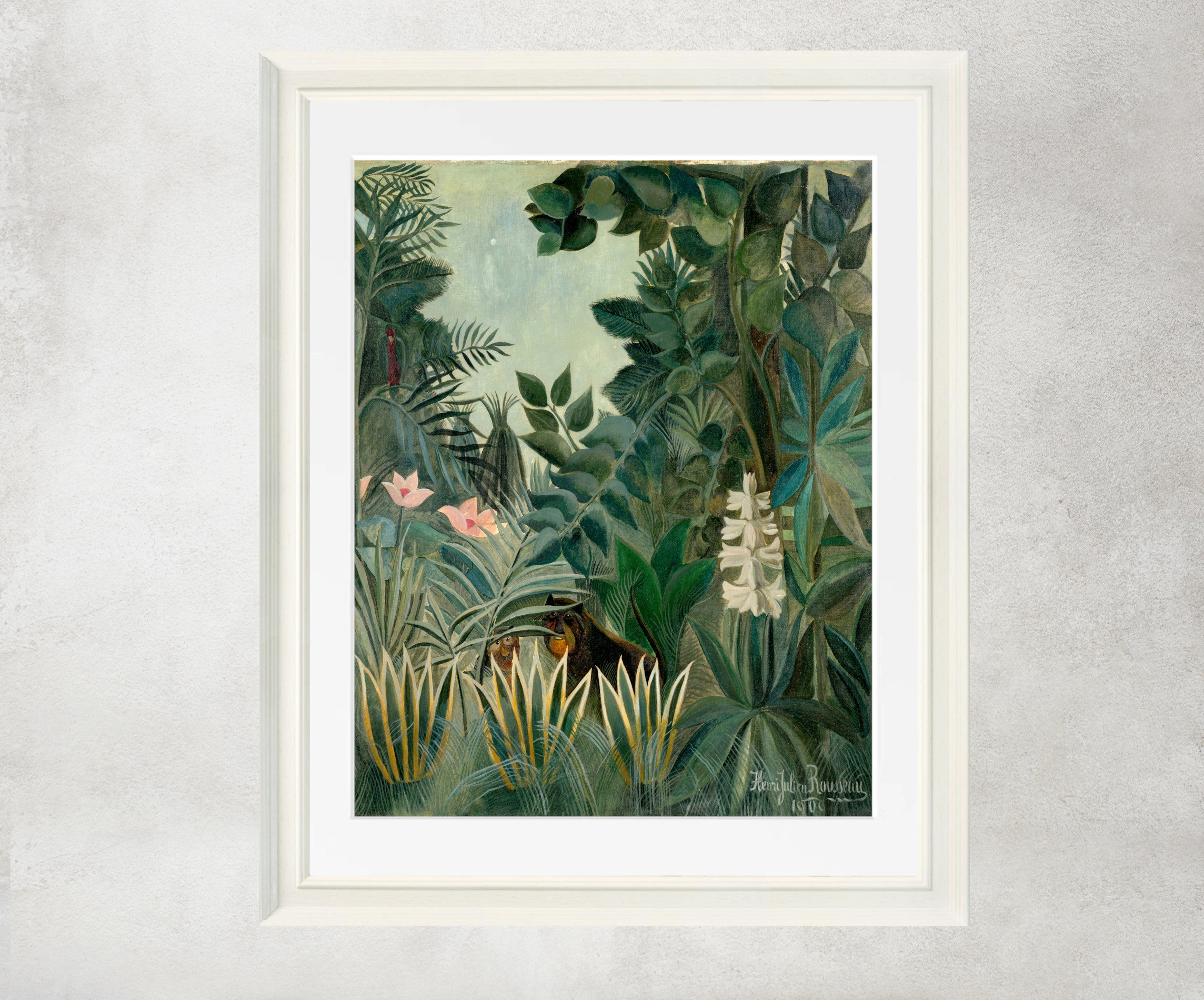 Henri Rousseau Framed Art Print, The Equatorial Jungle