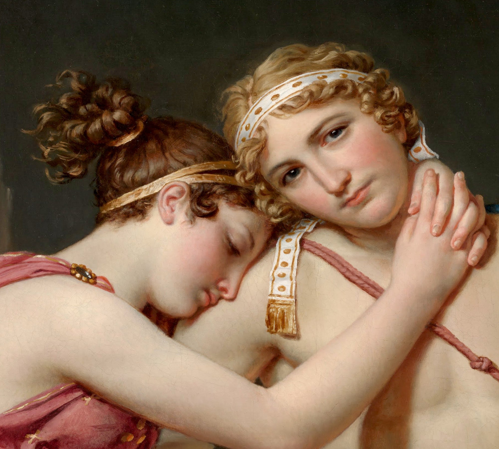 Jacques-Louis David Fine Art Print : The Farewell of Telemachus and Eucharis