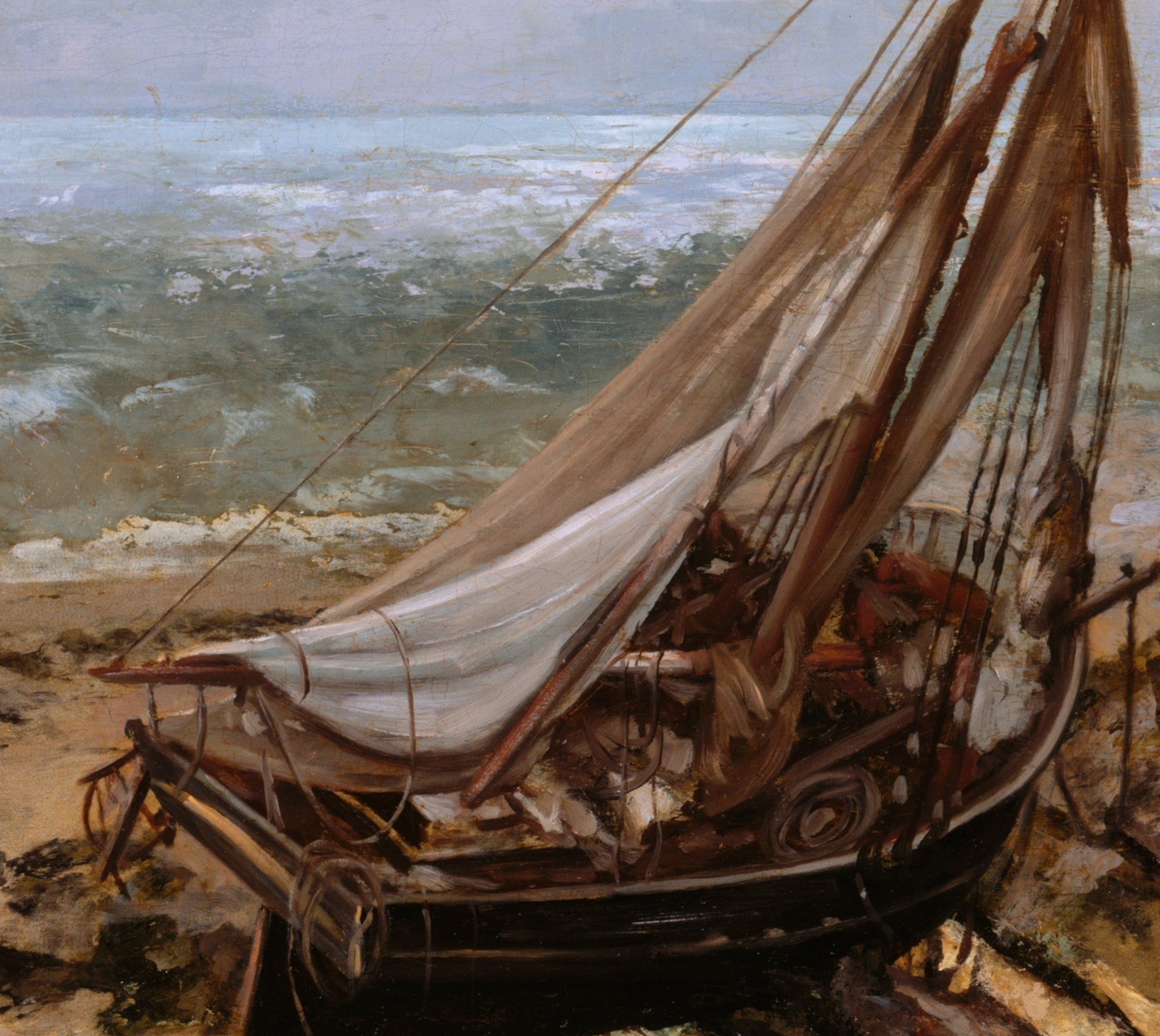 Gustave Courbet Fine Art Print, The Fishing Boat
