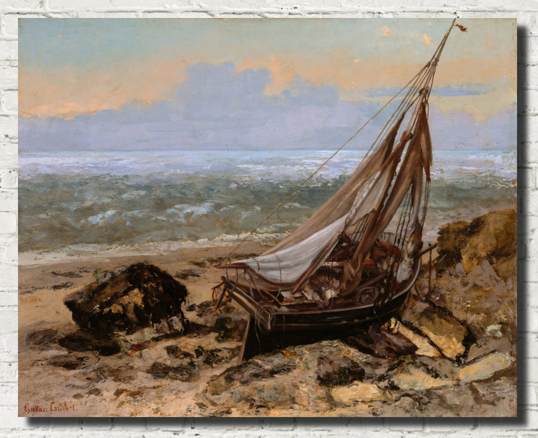 Gustave Courbet Fine Art Print, The Fishing Boat