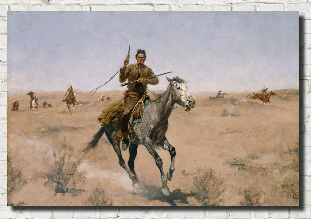 Frederic Remington, Fine Art Print : The Flight