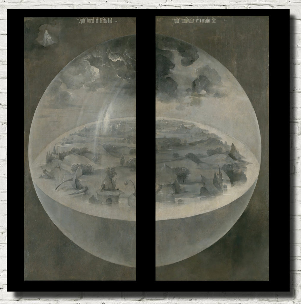 Hieronymus Bosch, The Garden of Earthly Delights outer panels, Fine art Print
