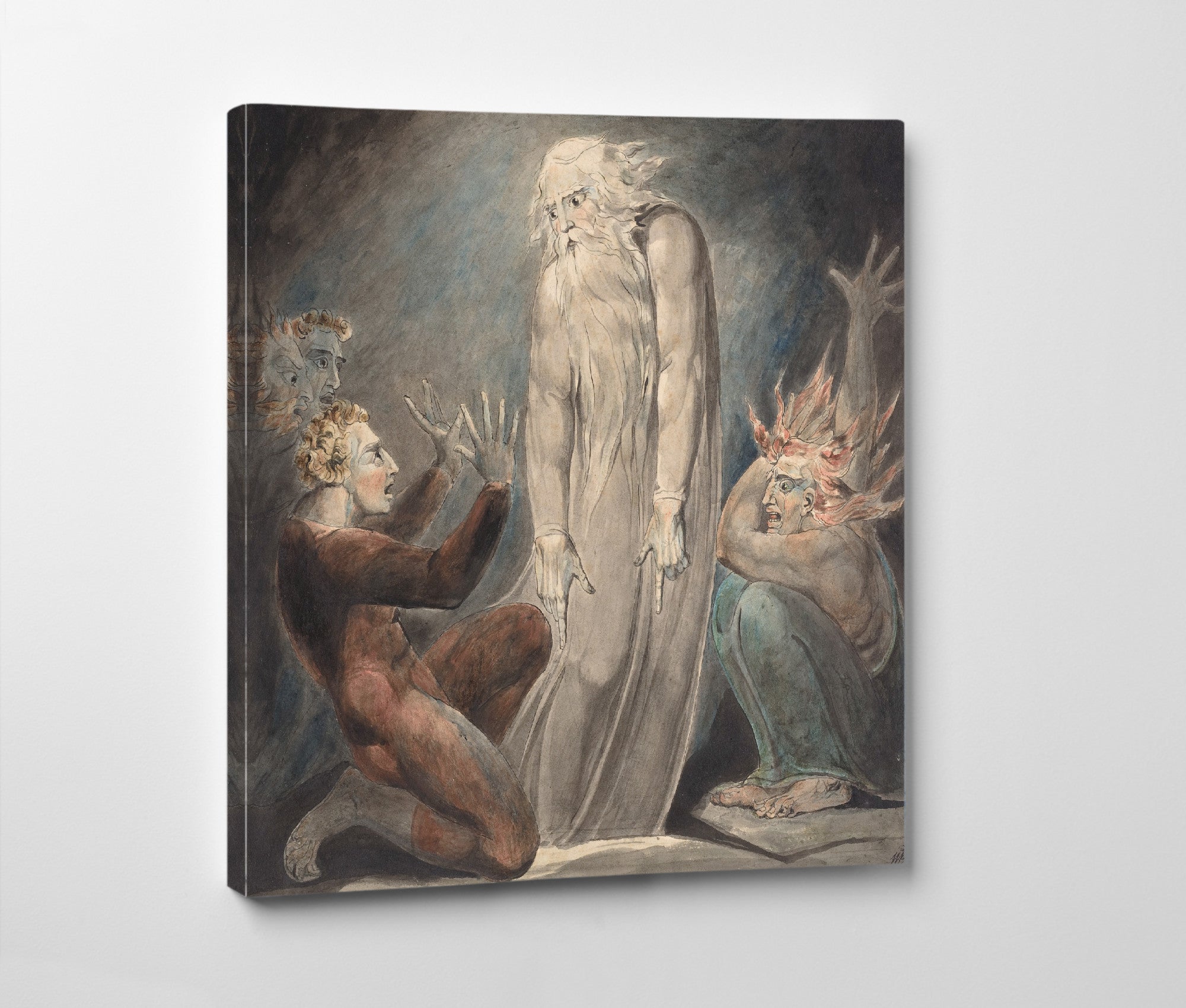William Blake, The Ghost of Samuel Appearing to Saul