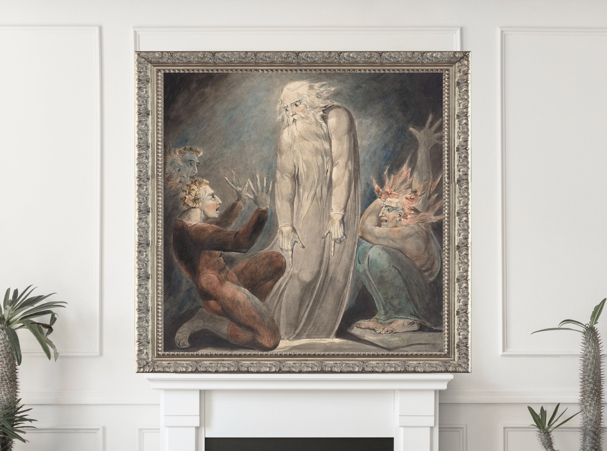 William Blake, The Ghost of Samuel Appearing to Saul