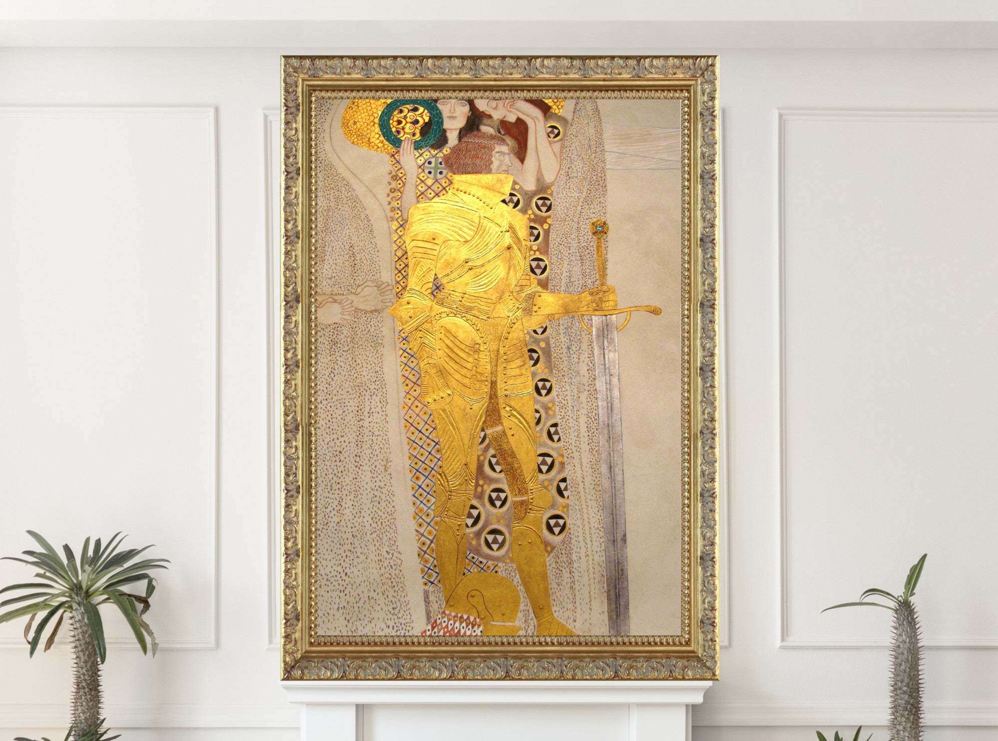 Gustav Klimt, The Golden Knight (Beethoven frieze)