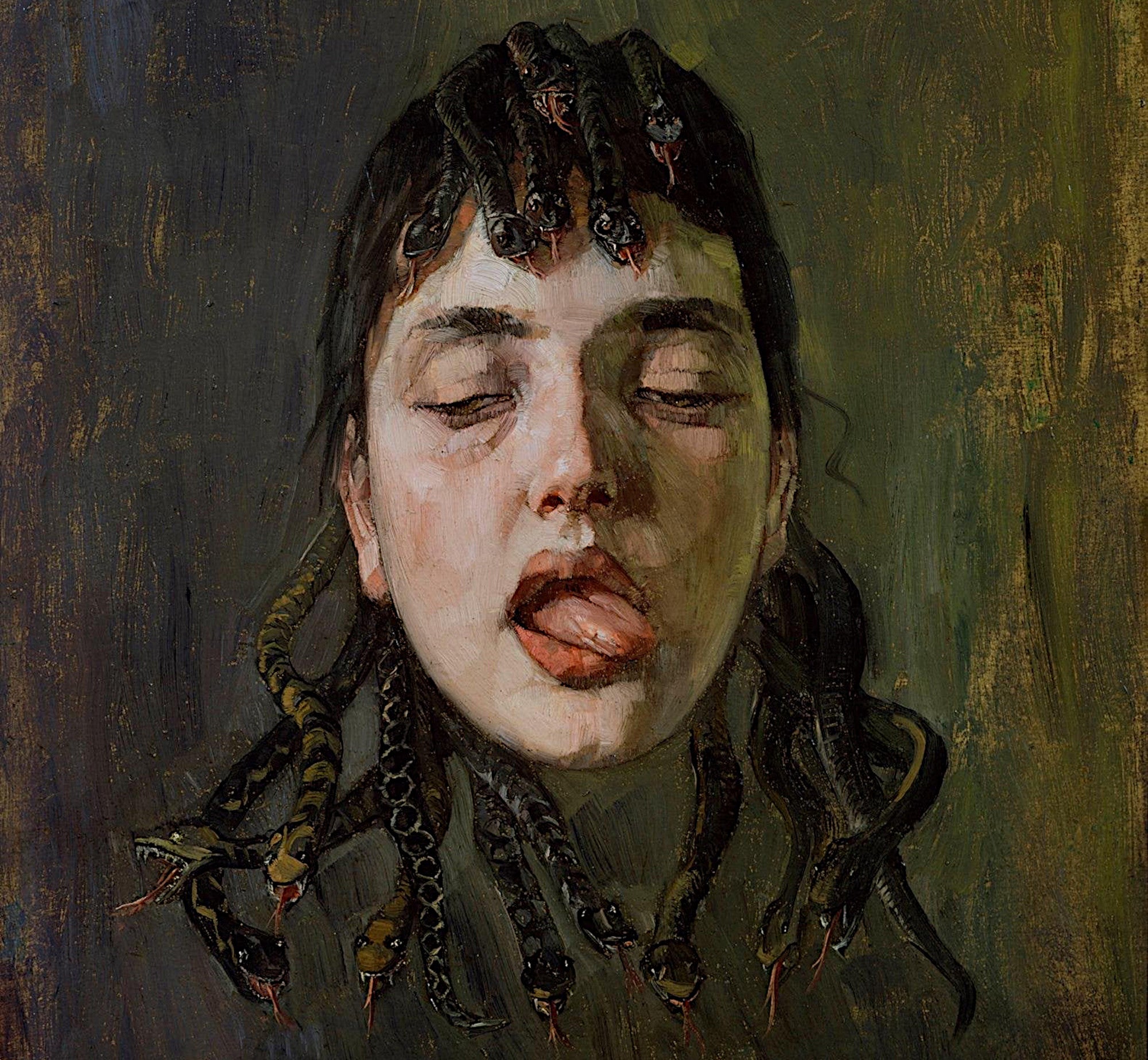 Wilhelm Trubner Fine Art Print, The Gorgon