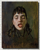 Wilhelm Trubner Fine Art Print, The Gorgon