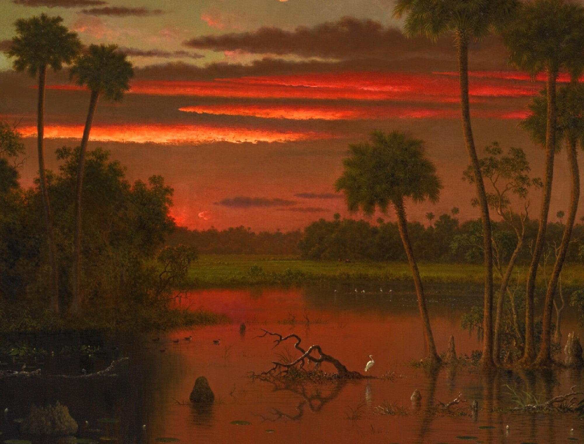 The Great Florida Sunset, Martin Johnson Heade