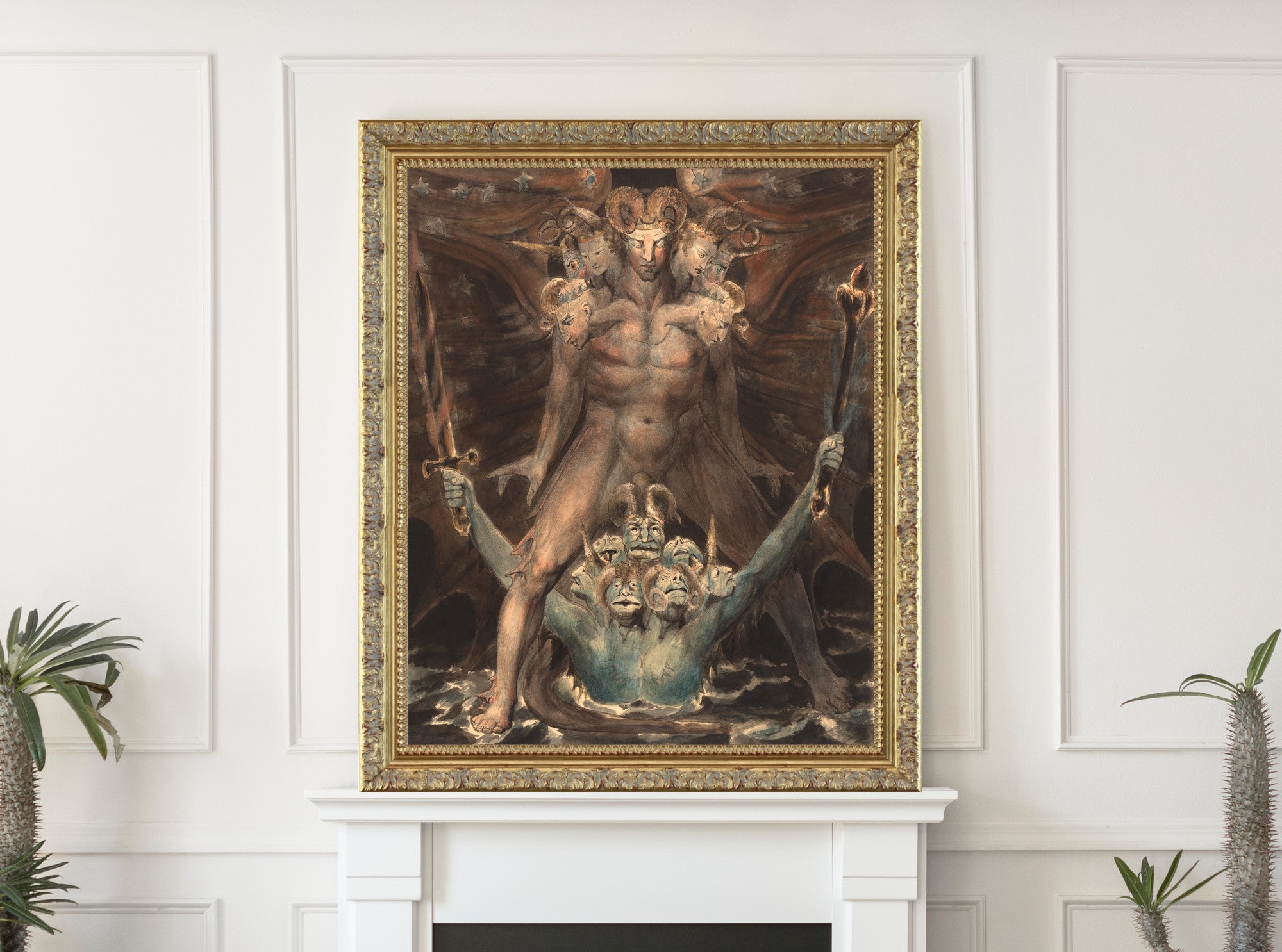 William Blake, The Great Red Dragon and the Beast from the Sea