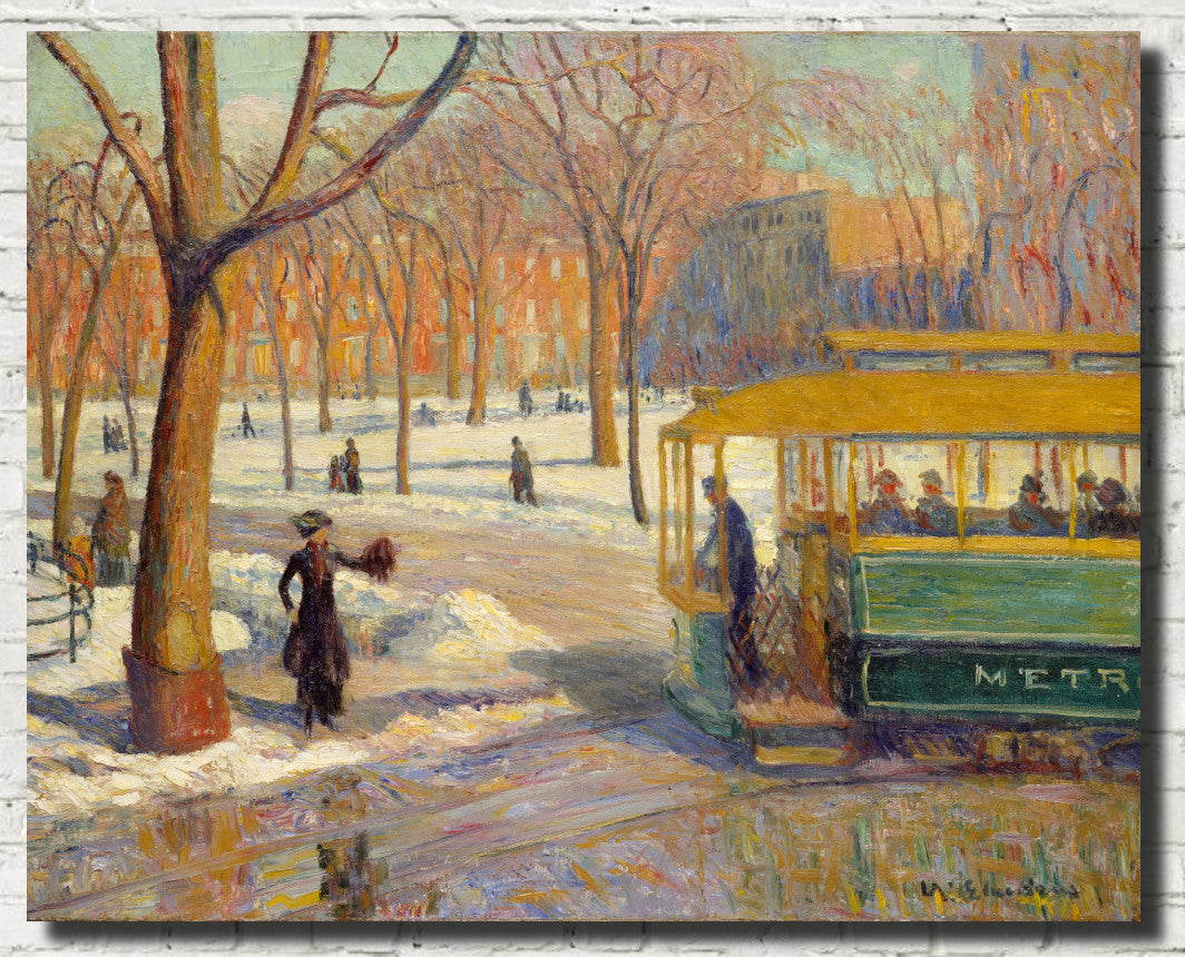 The Green Car, William Glackens Fine Art Print