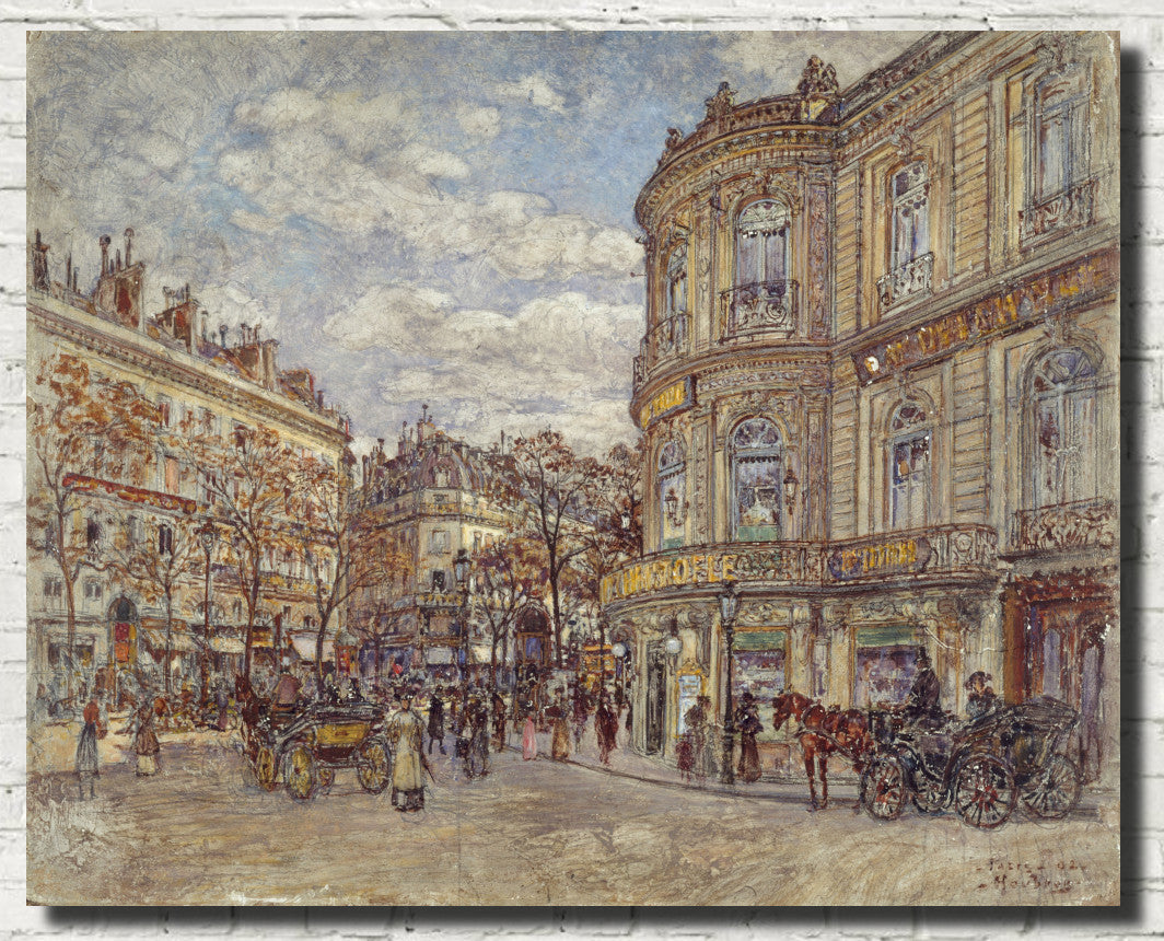 Frederic Anatole Houbron Fine Art Print, The Hanover Pavilion, rue Louis-le-Grand