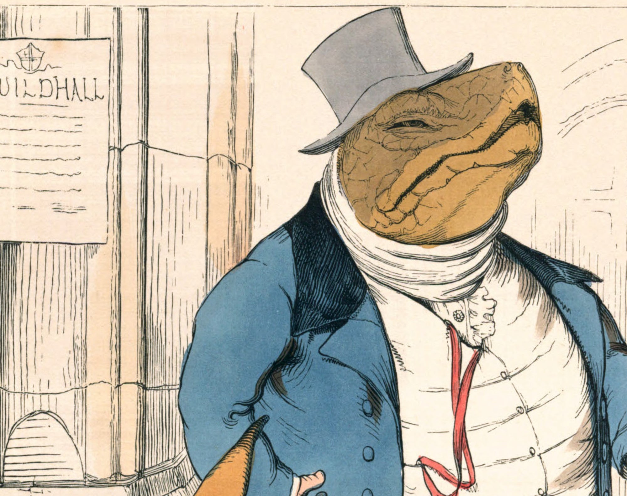 The Hare And The Tortoise, Human Nature Illustration, Charles H Bennett