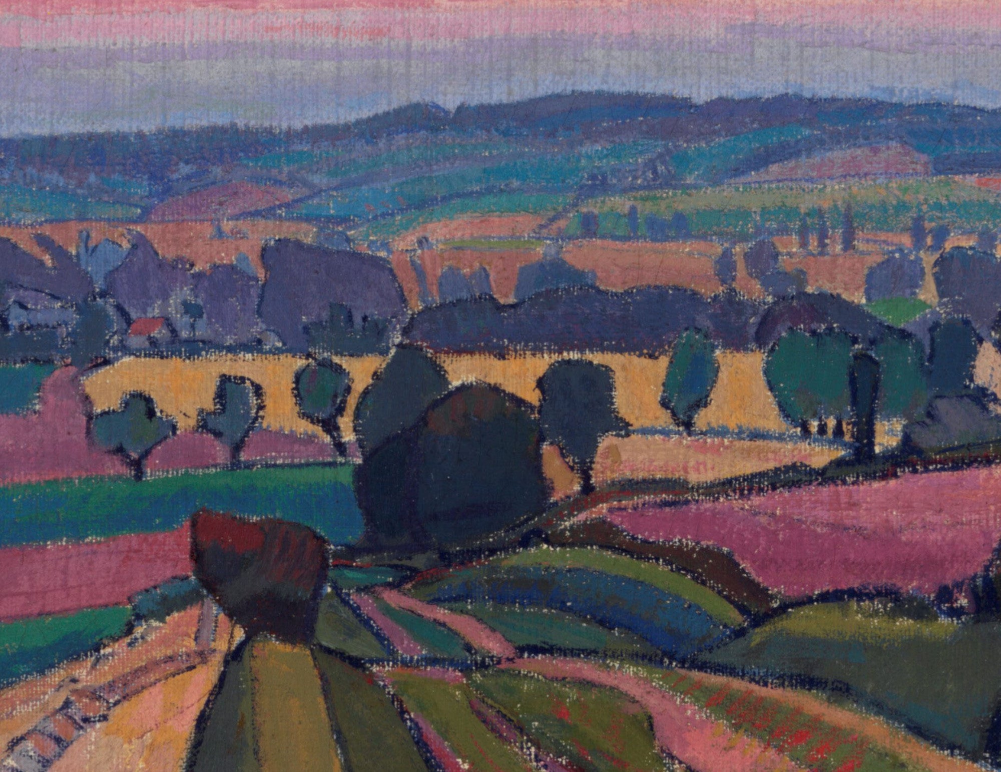 Spencer Gore Post-Impressionist Fine Art Print, The Icknield Way