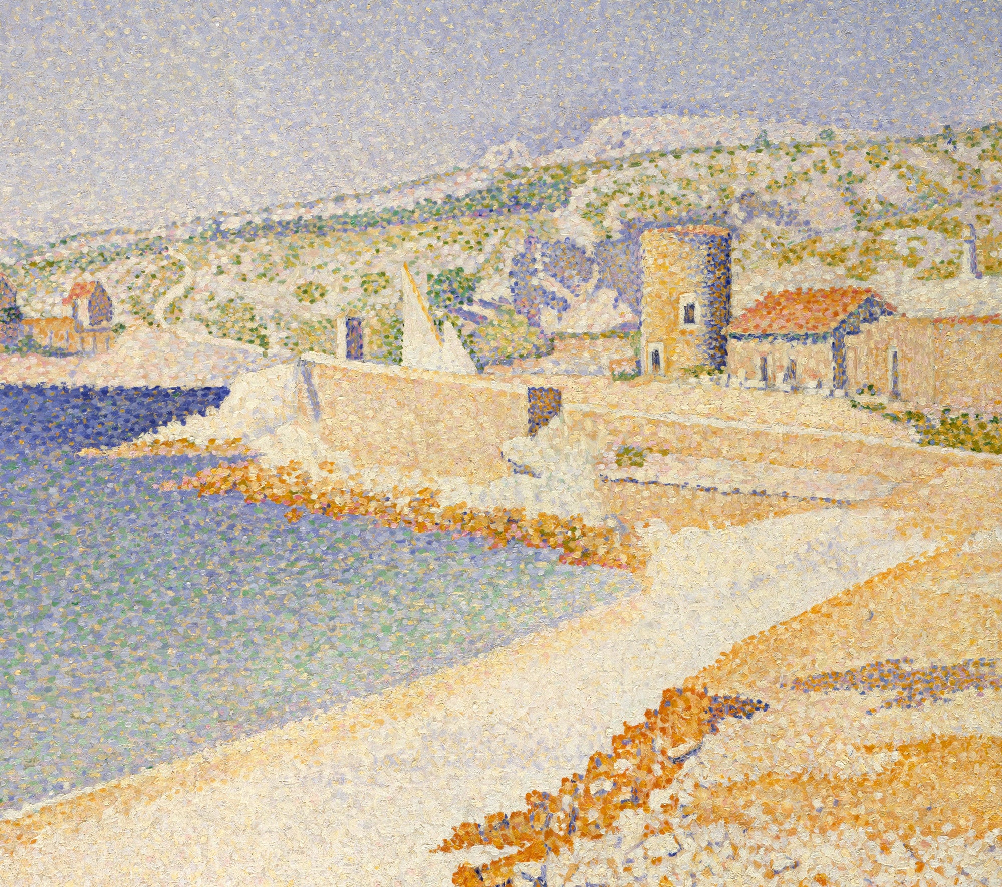 Paul Signac Fine Art Print, The Jetty at Cassis