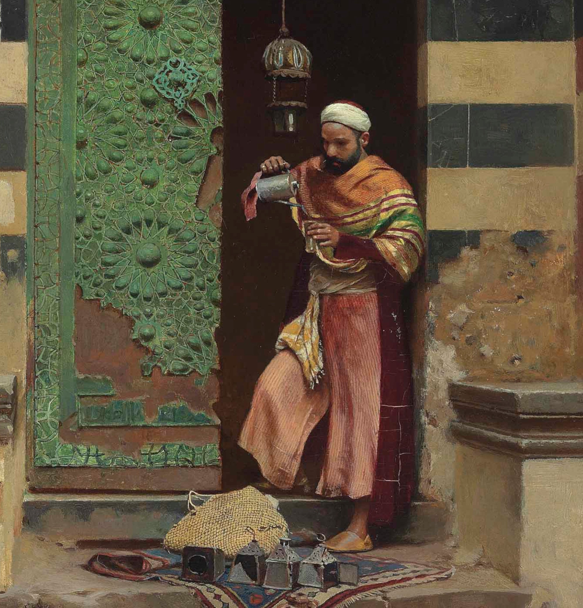 Raphael von Ambros Fine Art Print : The Lamp Tender