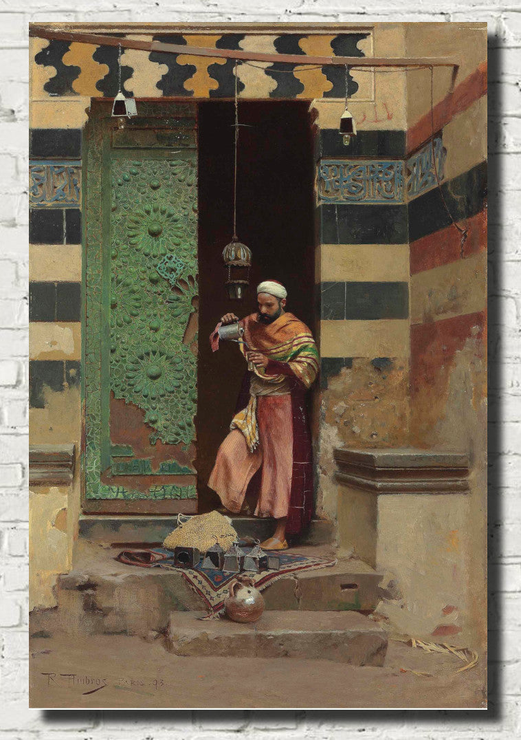 Raphael von Ambros Fine Art Print : The Lamp Tender