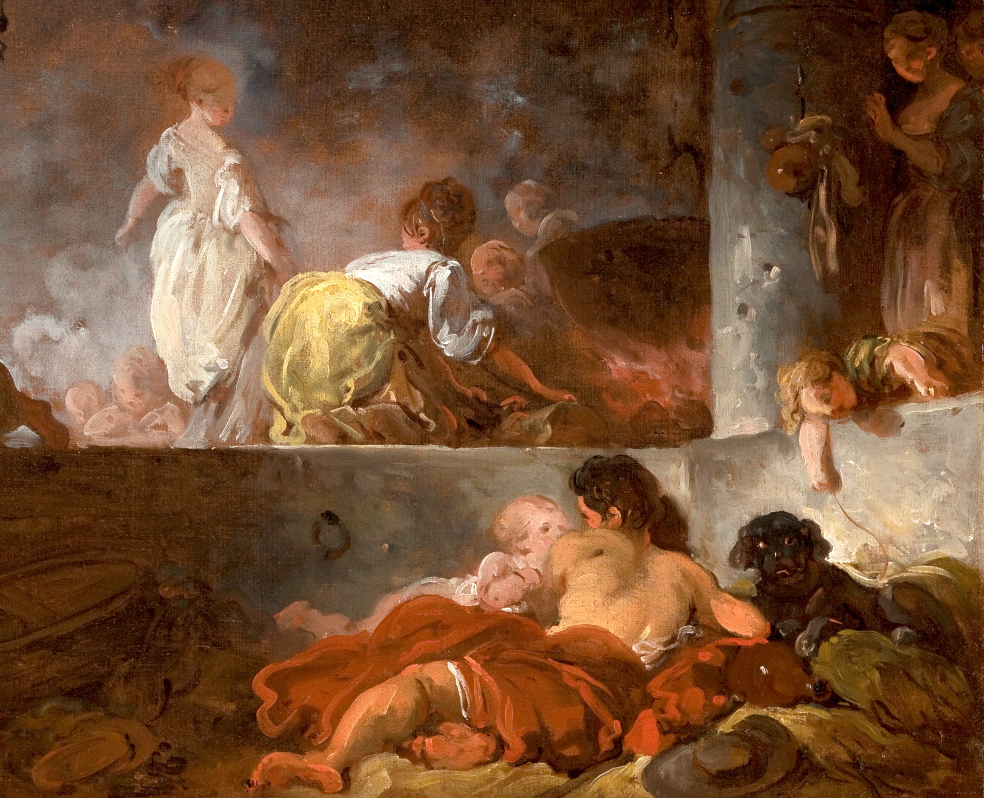 Jean-Honoré Fragonard Fine Art Print, The Laundress