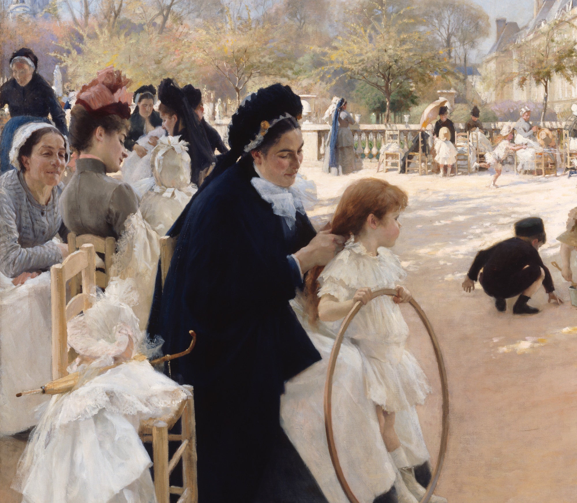 Albert Edefelt Fine Art print, The Luxembourg Gardens, Paris