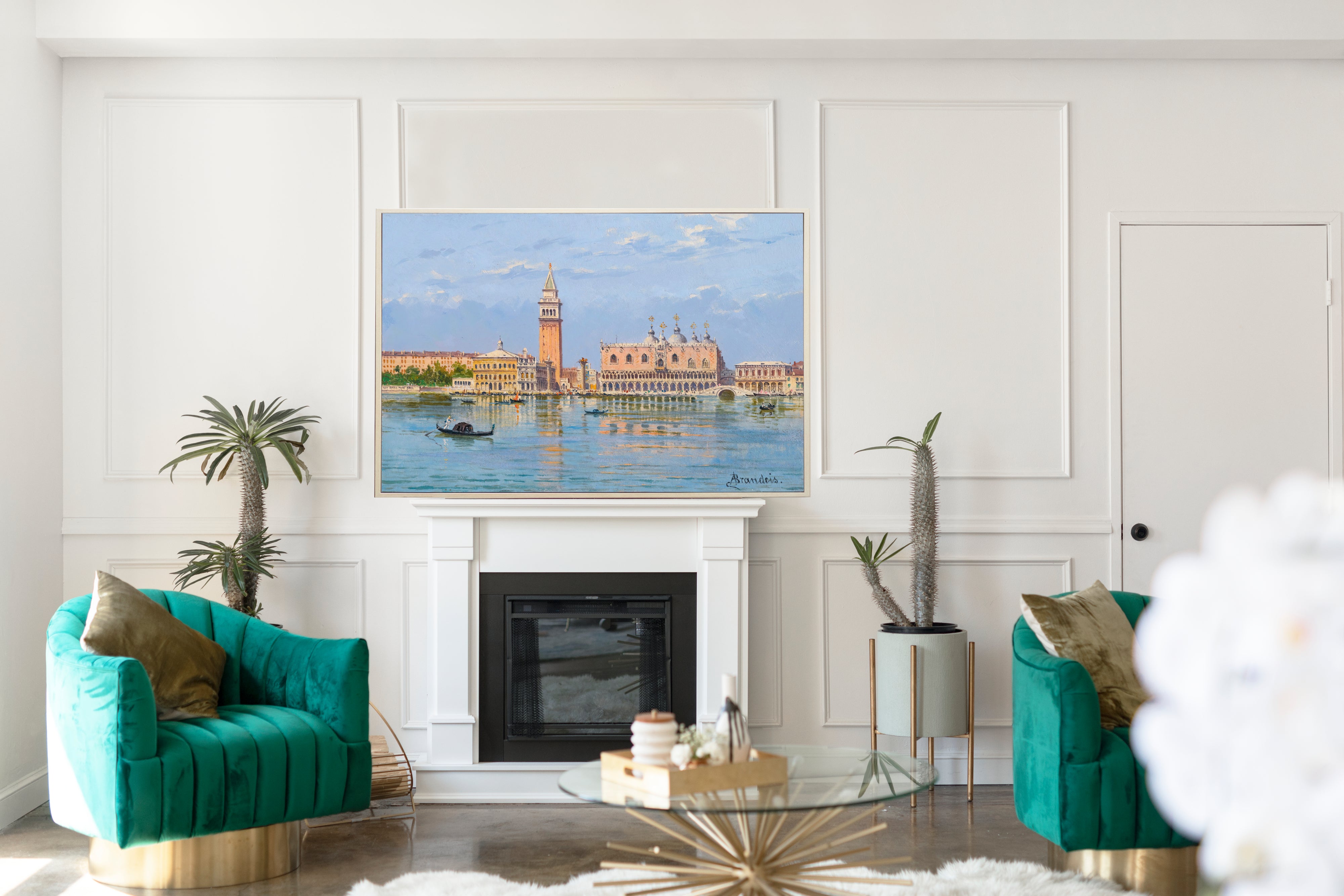 The Molo, Venice, Antonietta Brandeis Fine Art Print