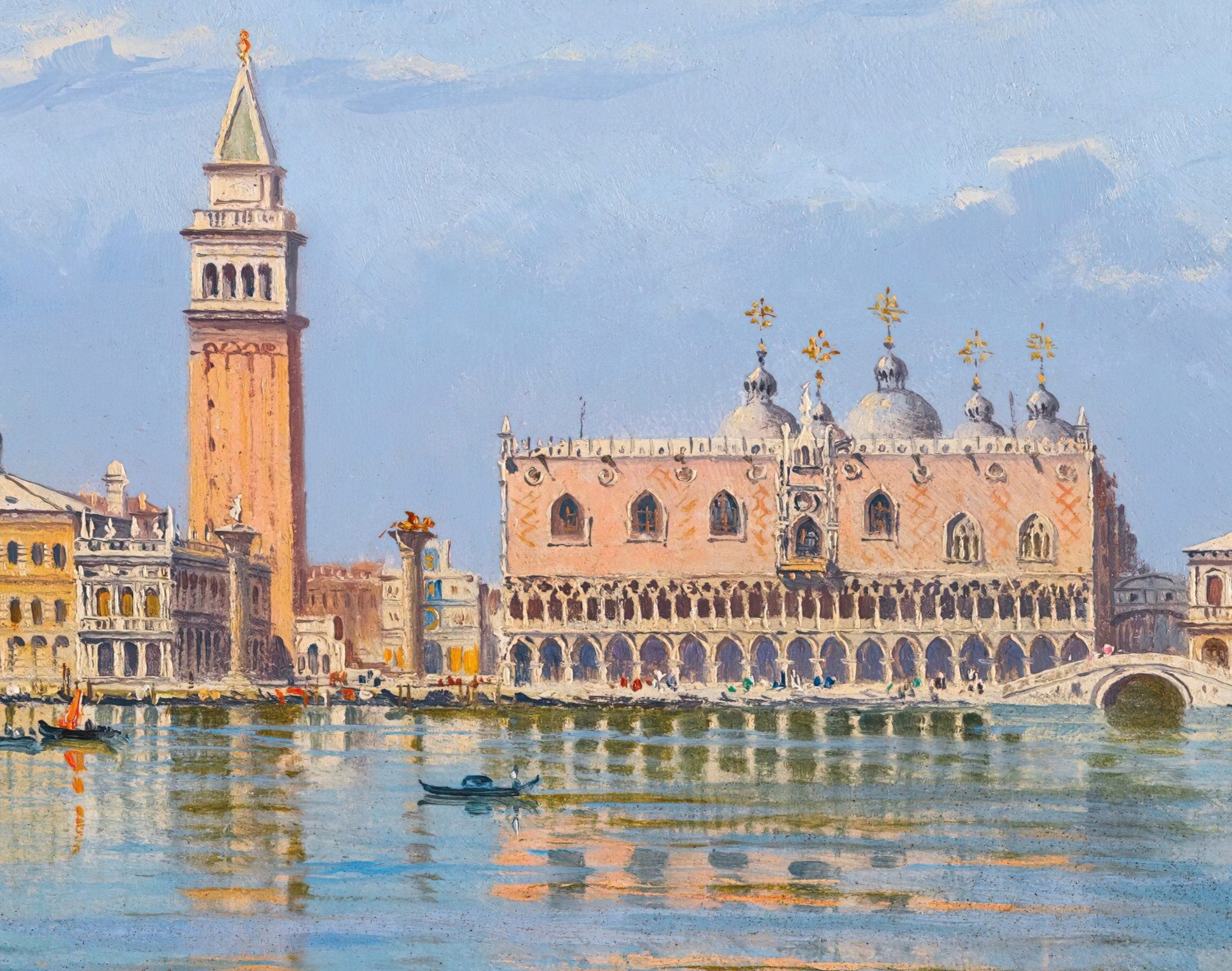 The Molo, Venice, Antonietta Brandeis Fine Art Print