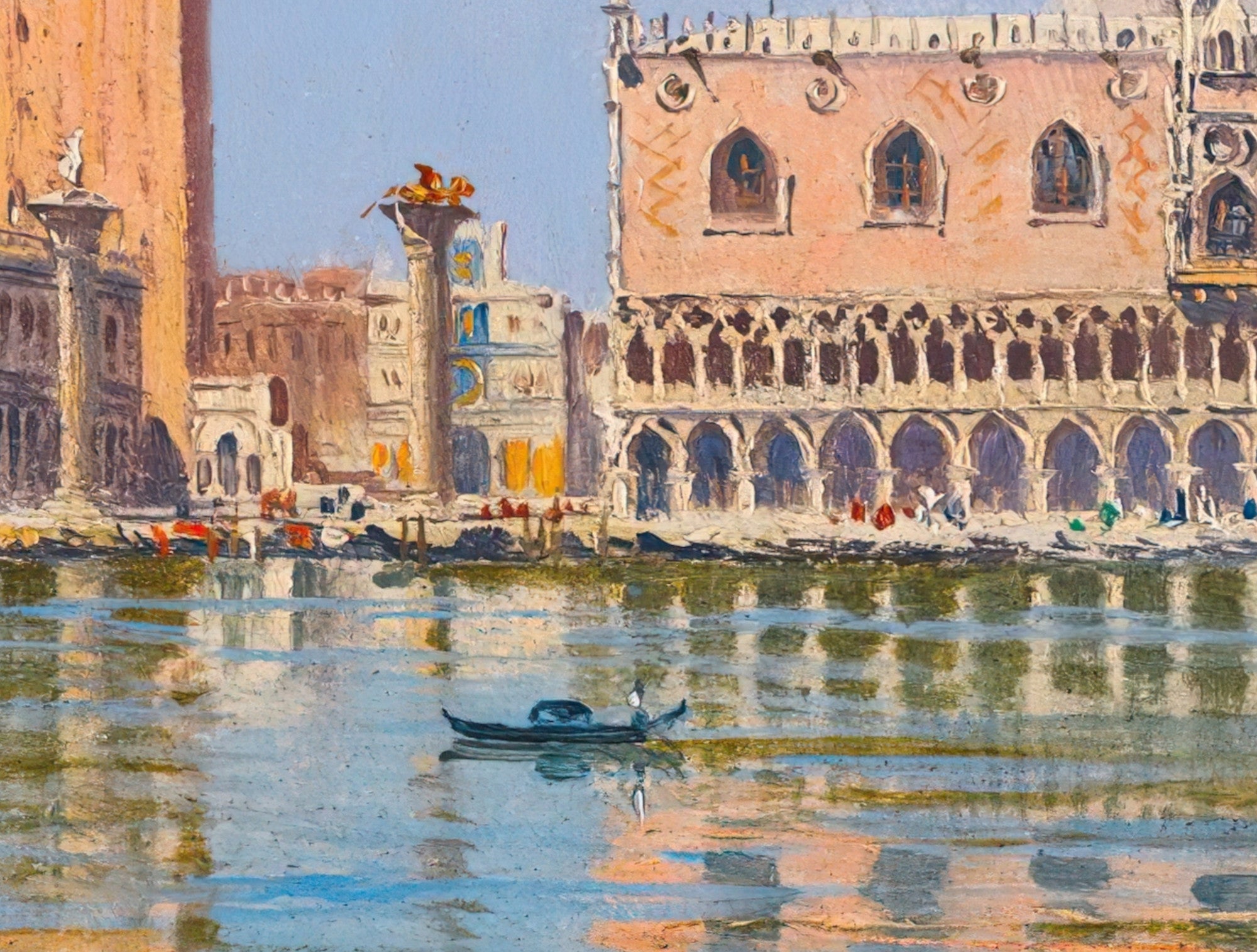 The Molo, Venice, Antonietta Brandeis Fine Art Print
