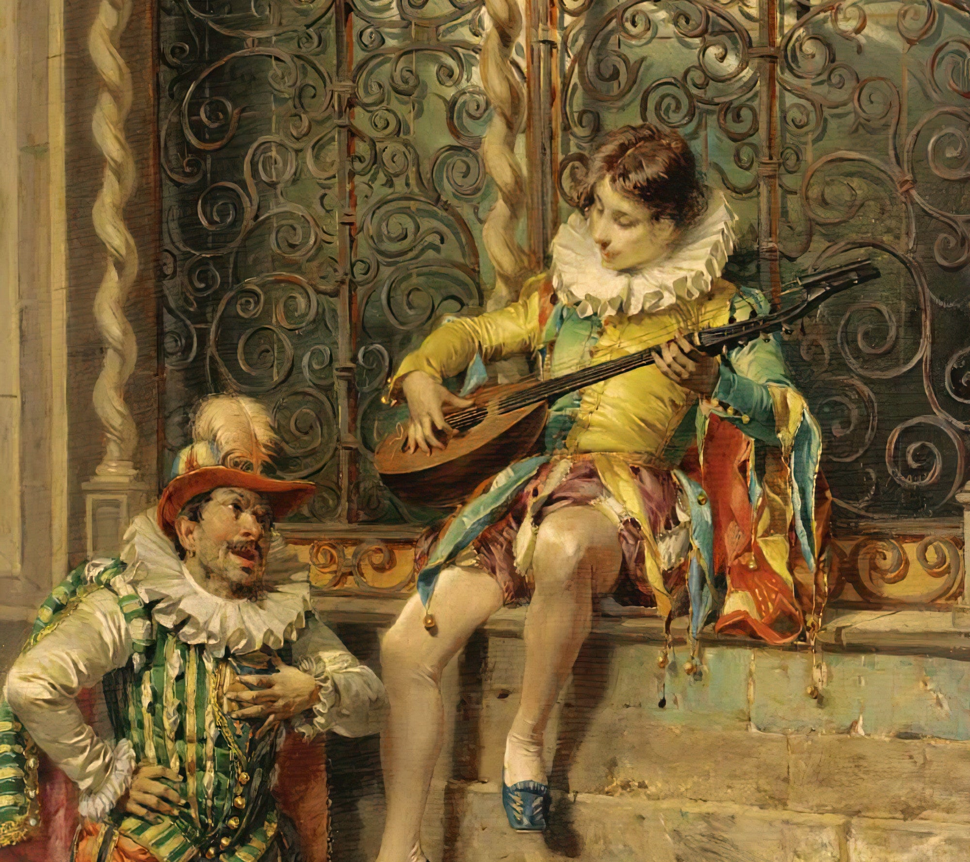 The Musicians, Cesare Agostino Detti Fine Art Print