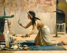 John Weguelin Fine Art Print, The Obsequies of an Egyptian Cat
