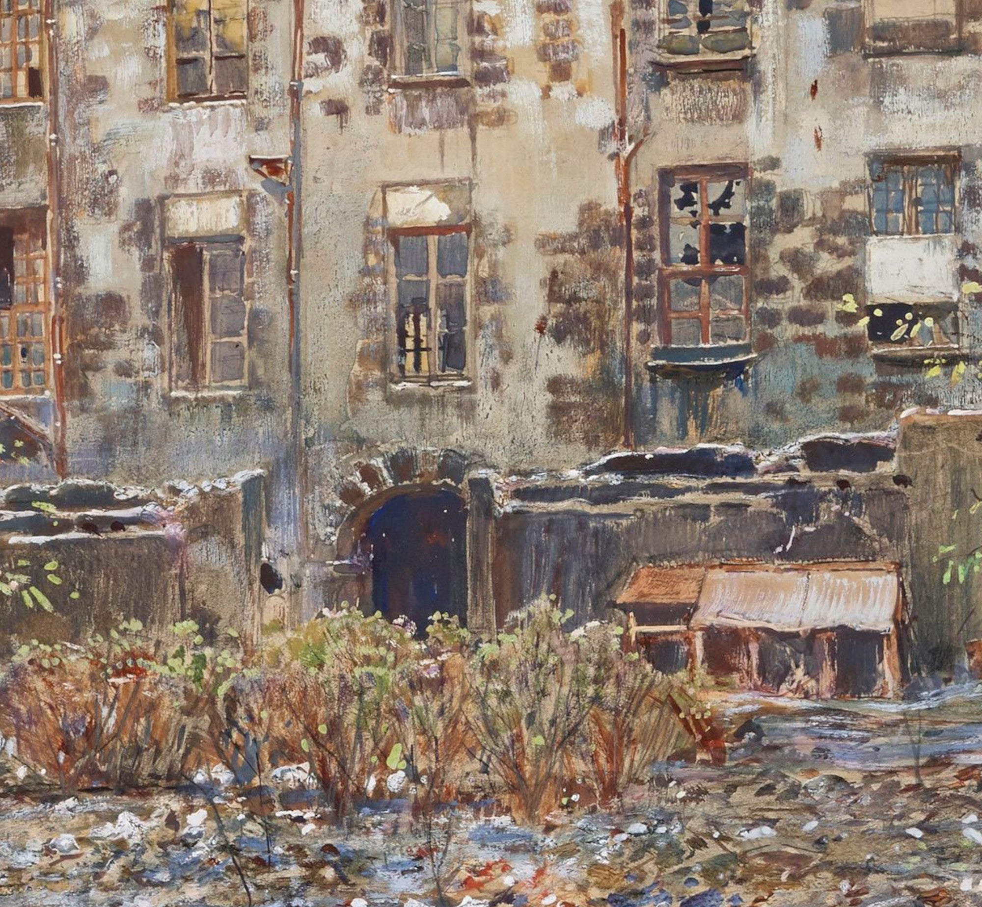 Frederic Anatole Houbron Fine Art Print, The Old Saint-André cemetery, 13 rue Suger. 6th district