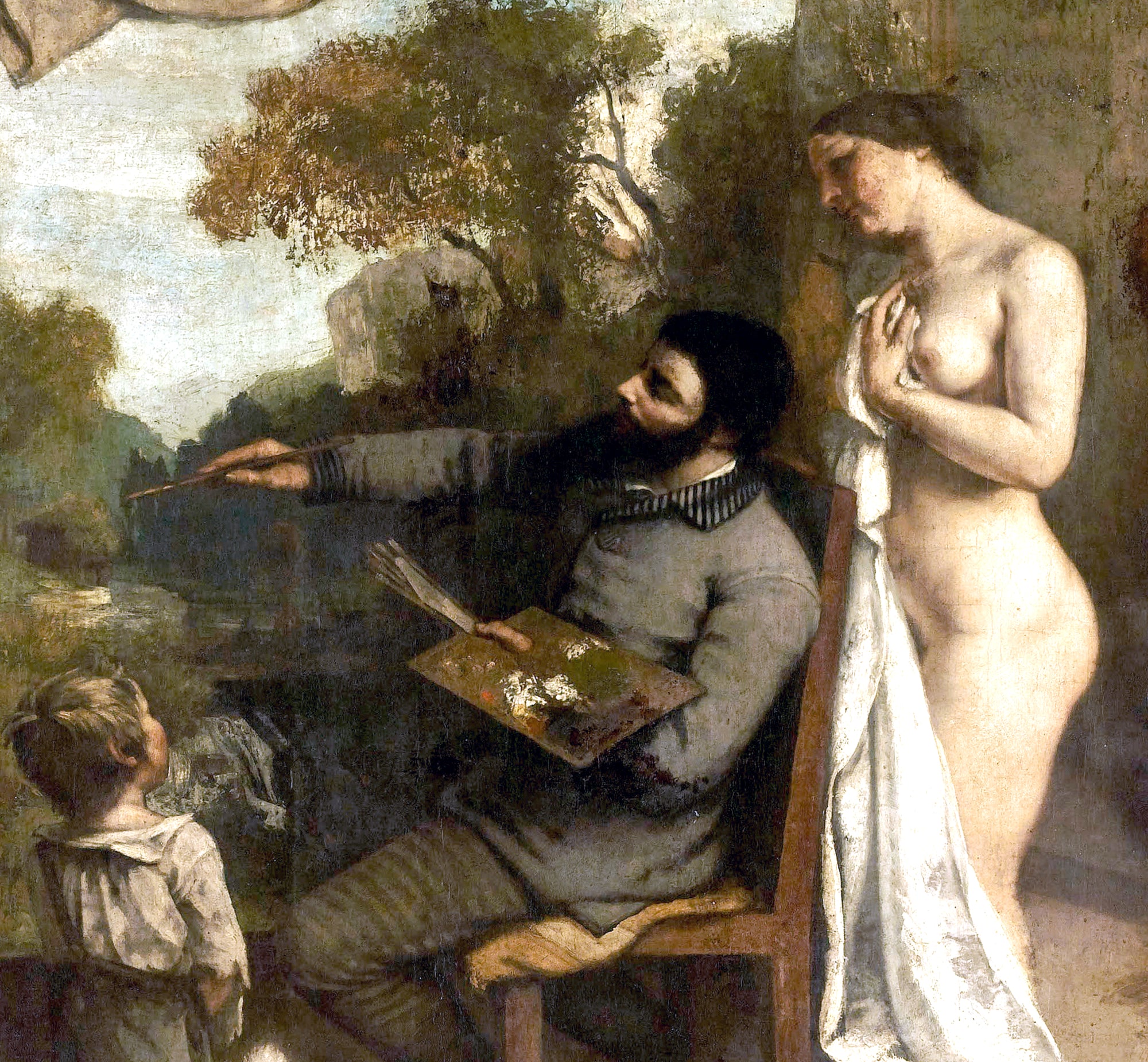 Gustave Courbet Fine Art Print, The Painter’s Studio