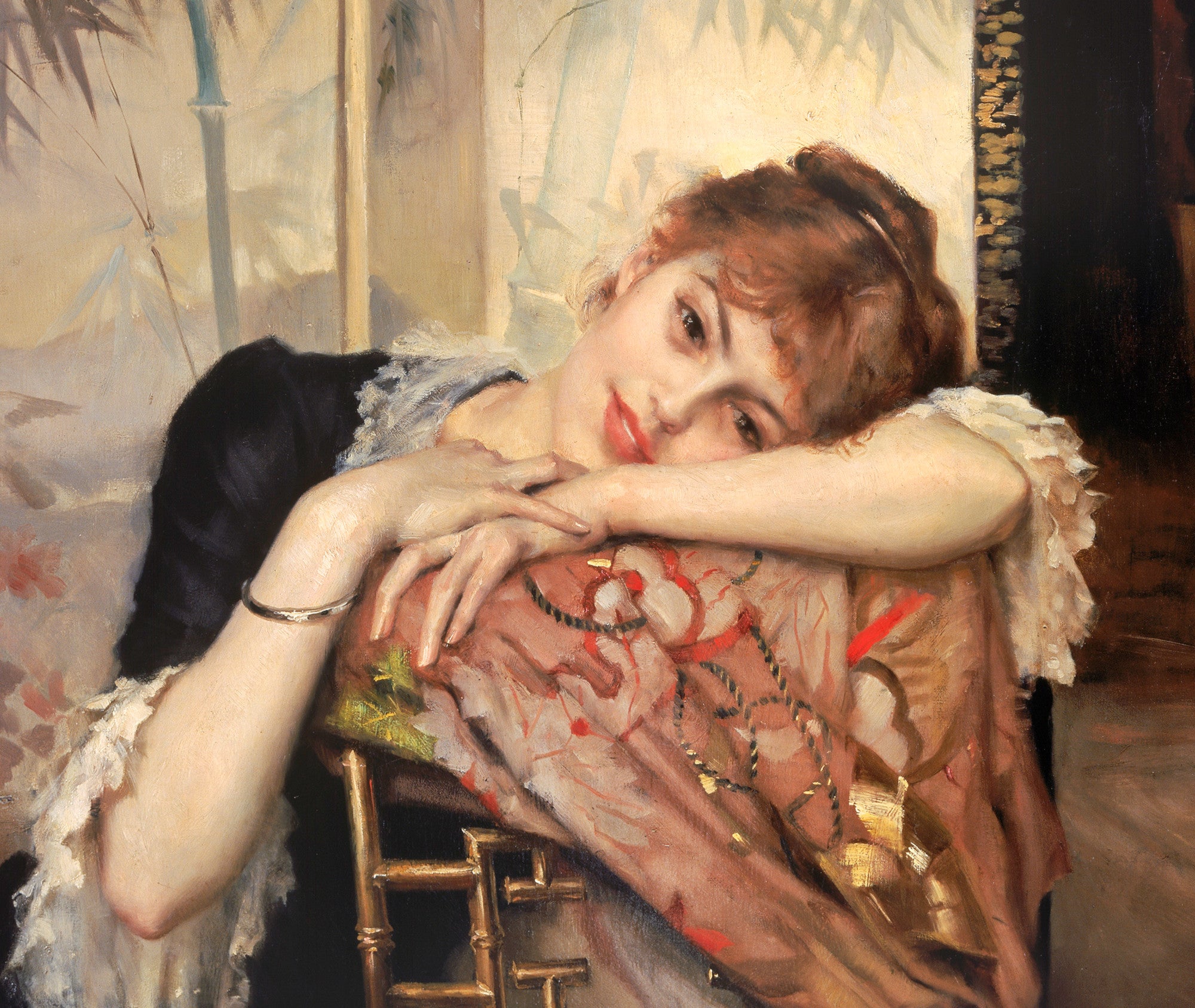 Albert Edefelt Fine Art print, The Parisienne (Virginie)