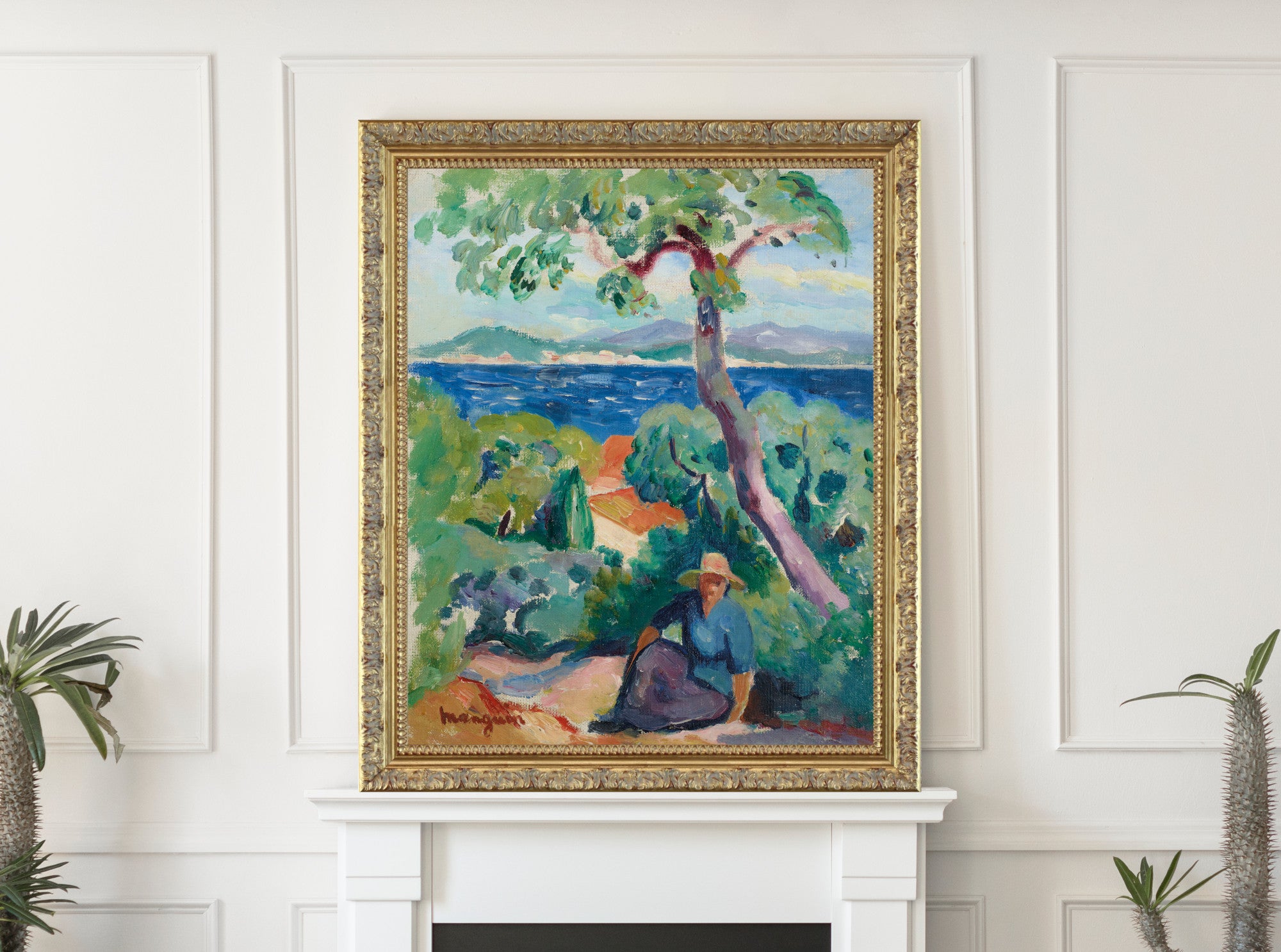 Henri Manguin, The Path behind the Oustalet, Saint-Tropez