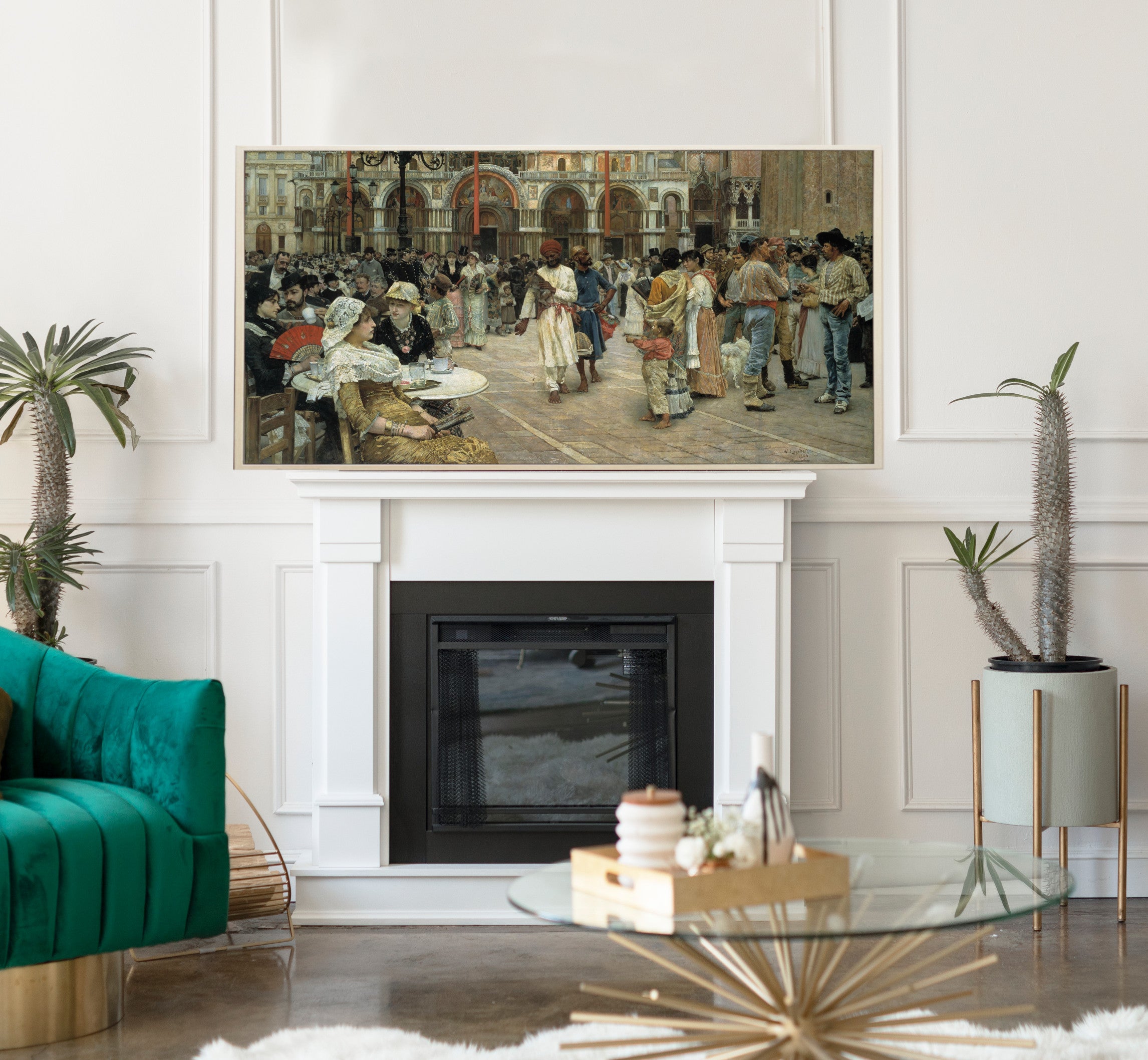 The Piazza Of Saint Mark’s, Venice, William Logsdail Fine Art Print