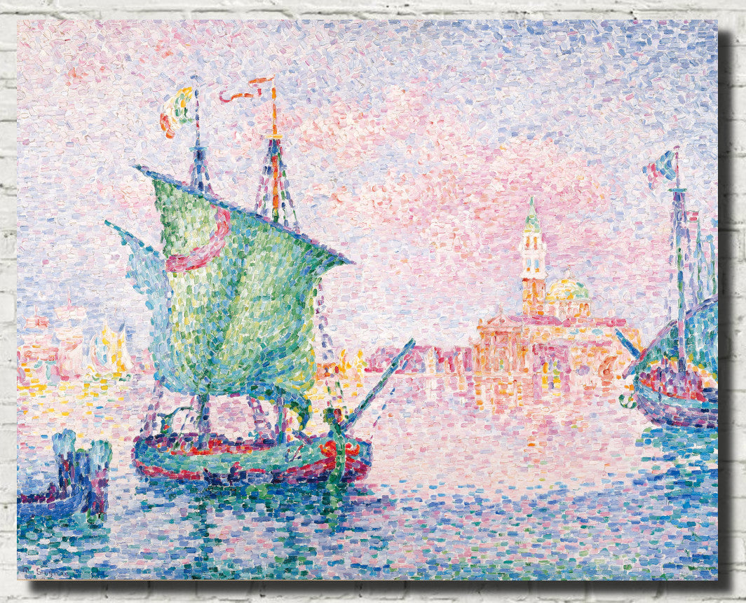 Paul Signac Fine Art Print, The Pink Cloud