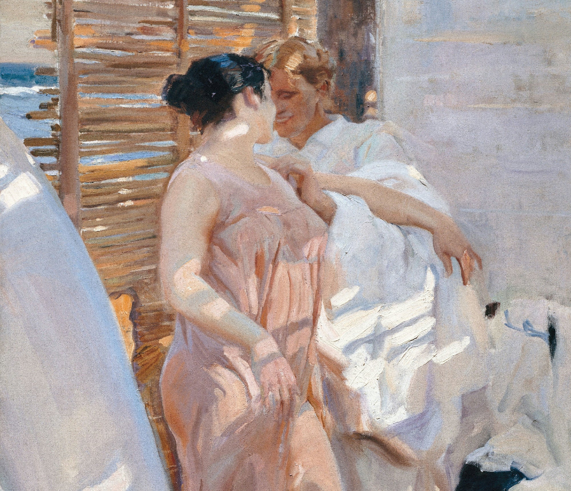 The Pink Robe, Joaquín Sorolla Fine Art Print