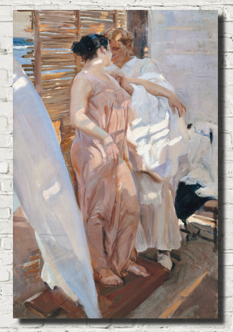 The Pink Robe, Joaquín Sorolla Fine Art Print