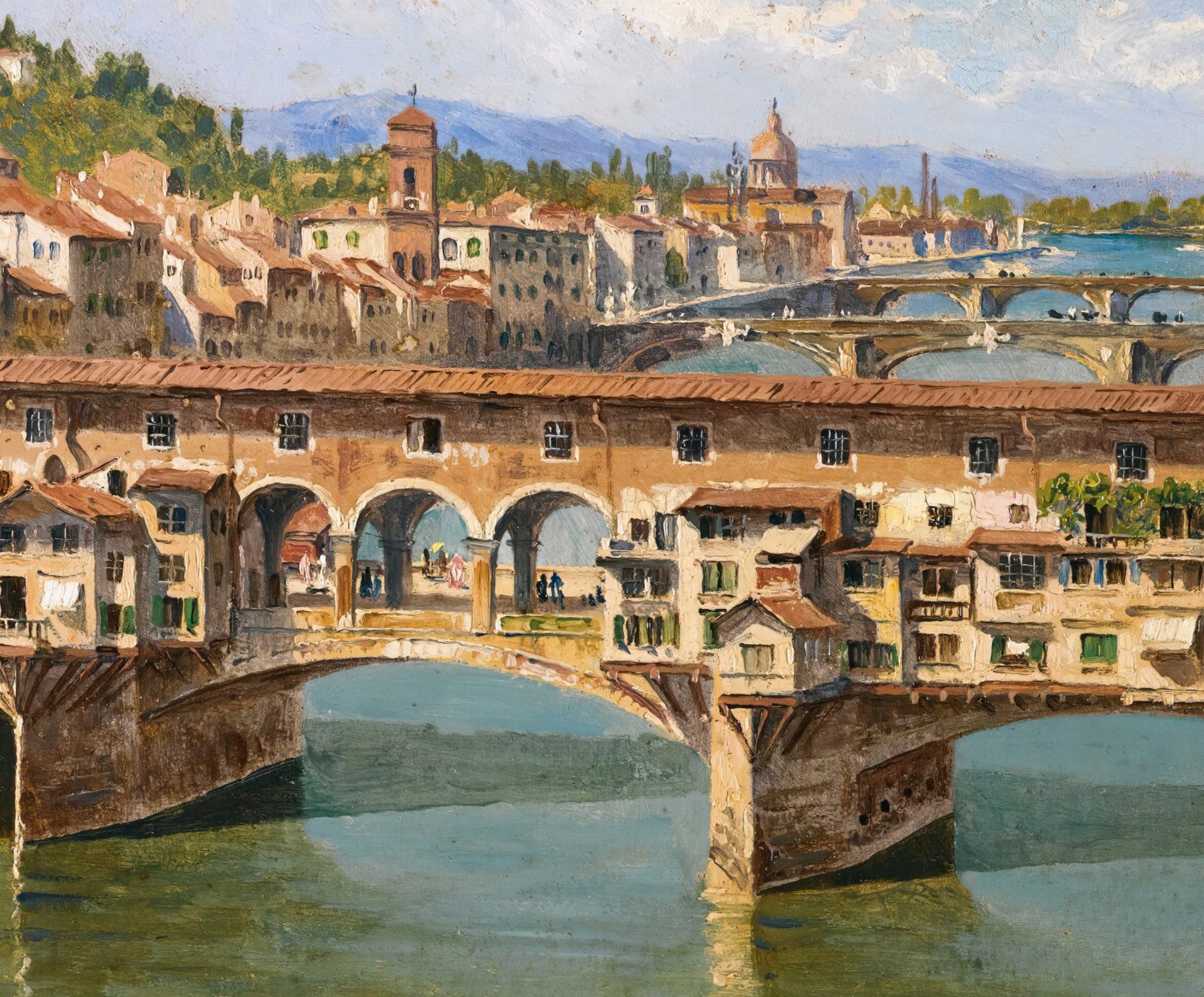 The Ponte Vecchio, Florence, Antonietta Brandeis Fine Art Print